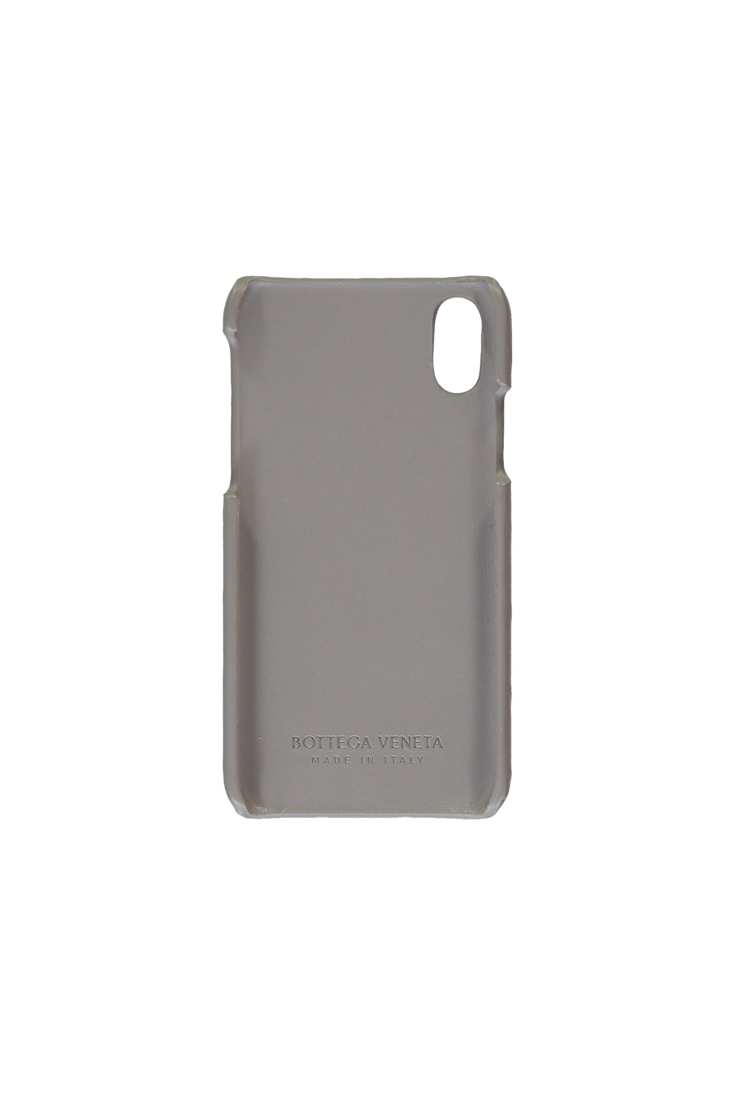 Shop Bottega Veneta Leather Detail Iphone Xs Case In Grey