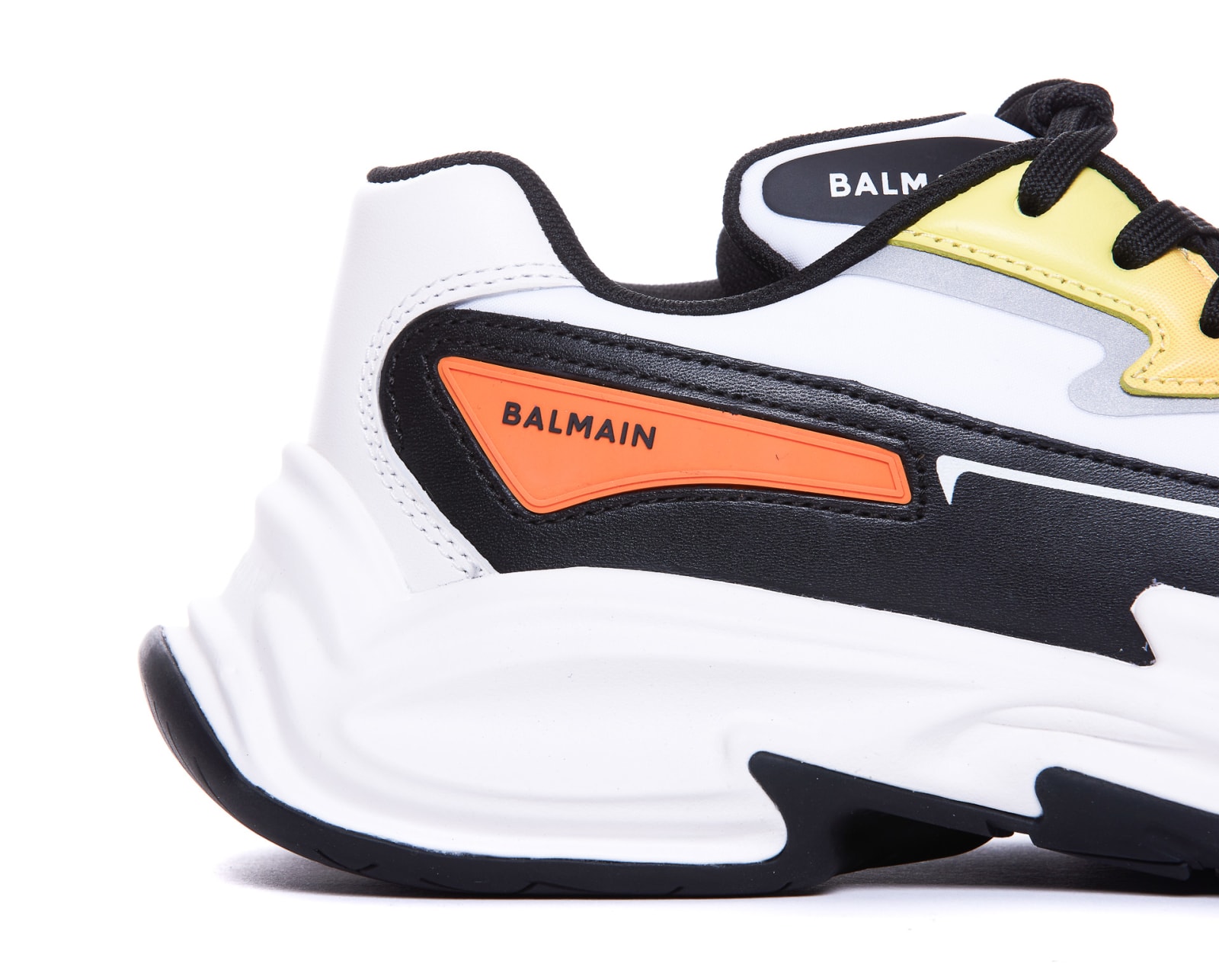 Shop Balmain Run Row Sneakers In Multicolour