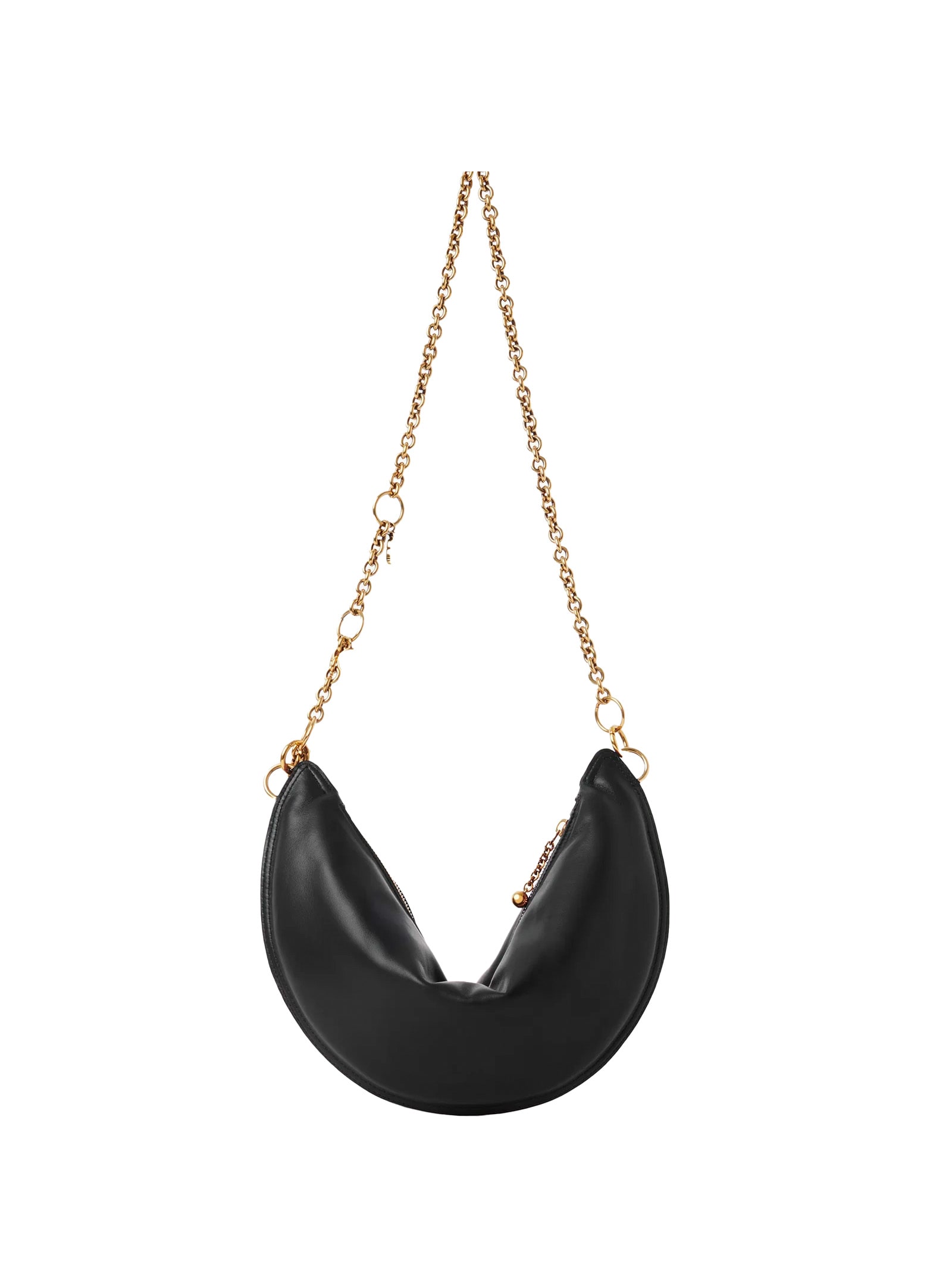 Chloé Icons Crescent Chain Shoulder Bag In Black