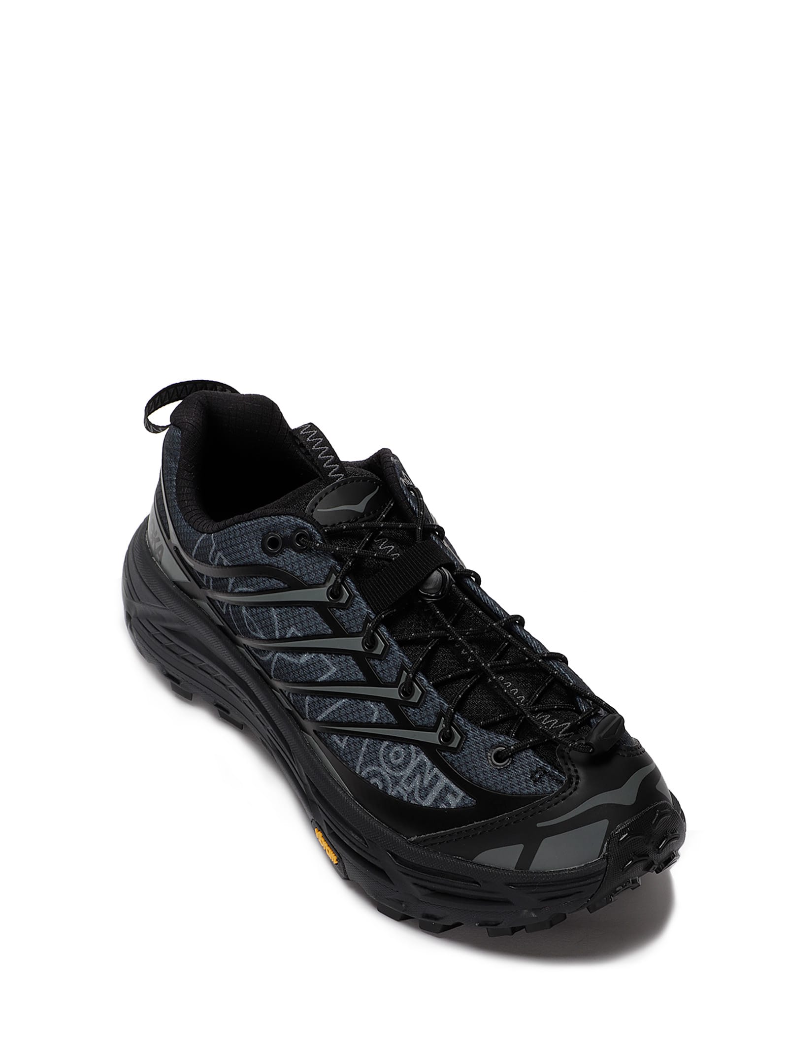 Hoka U Mafate Three2 Wordmark Sneakers In Black