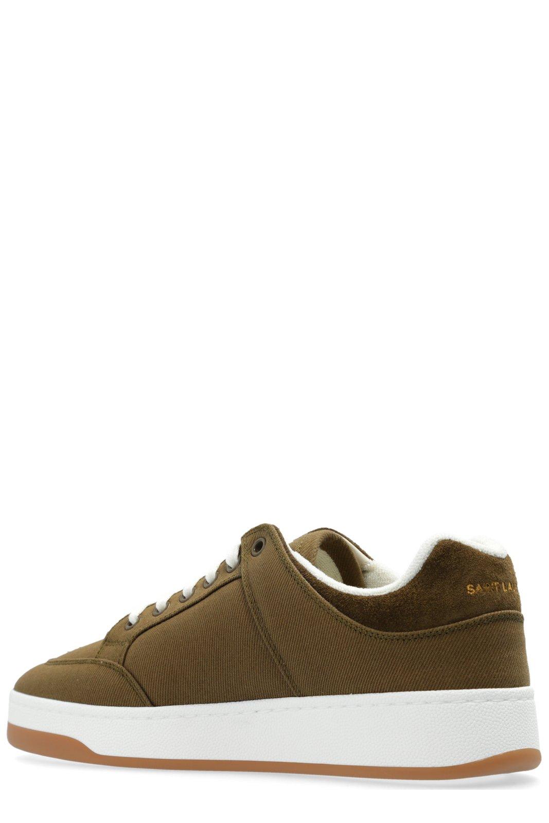 Shop Saint Laurent Sl61 Sneakers In Cactus/military Gree