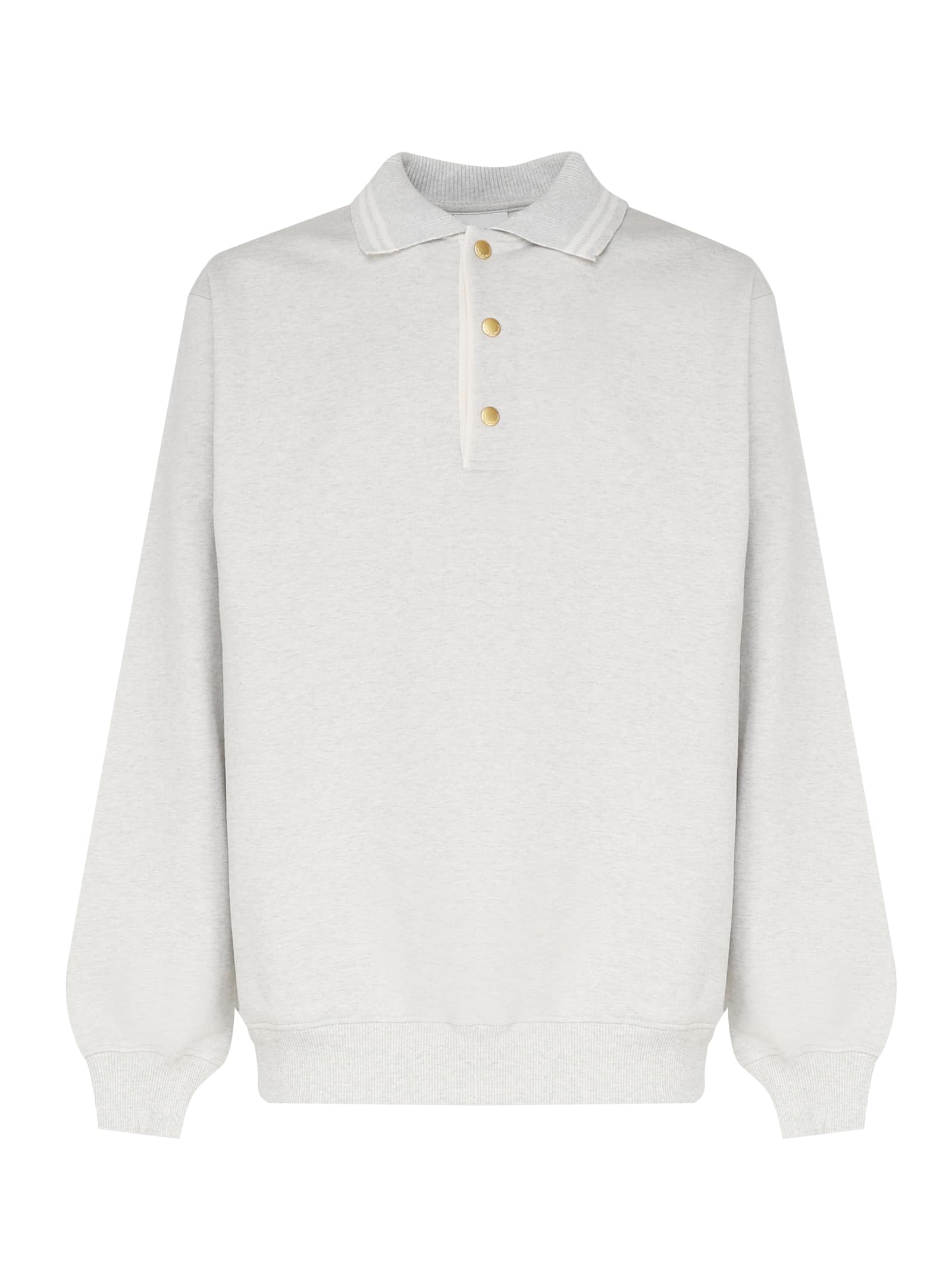 Shop Drôle De Monsieur Le Polo Long T-shirt In Grey