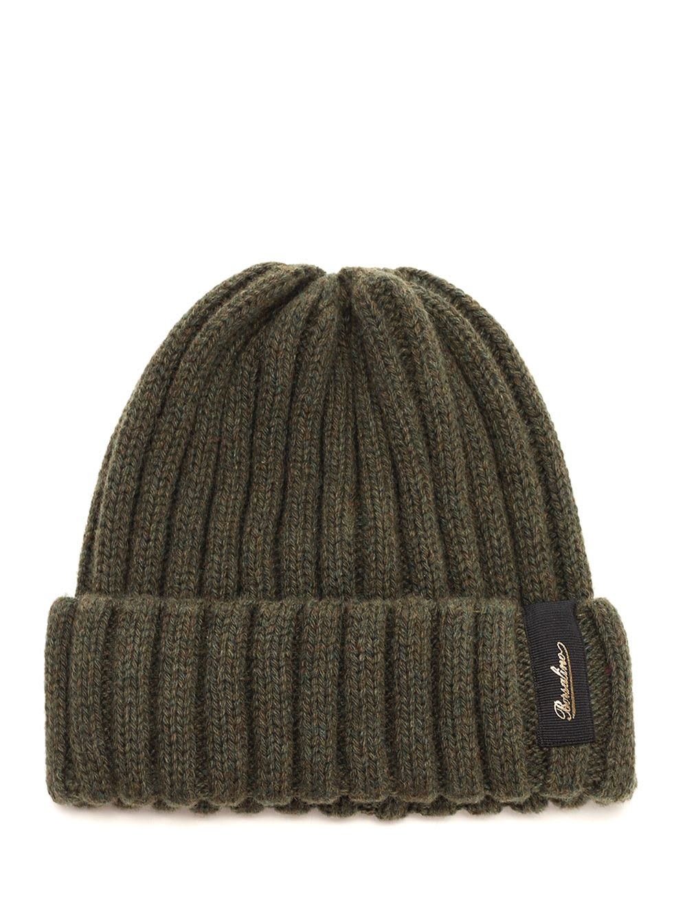 Shop Borsalino Ribbed Cashmere Beanie In Brown