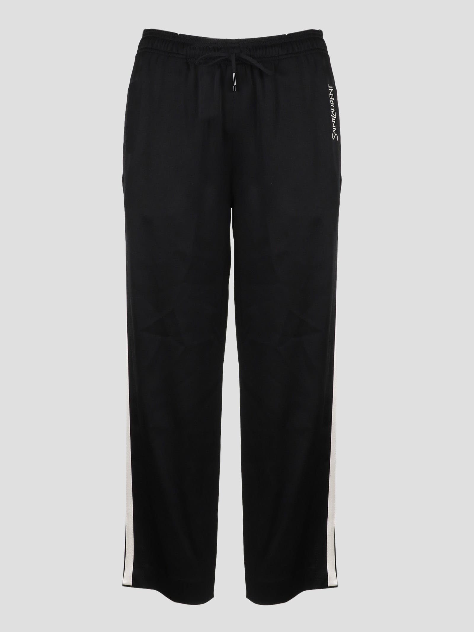 Saint Laurent Athletic Jogging Pant In Black