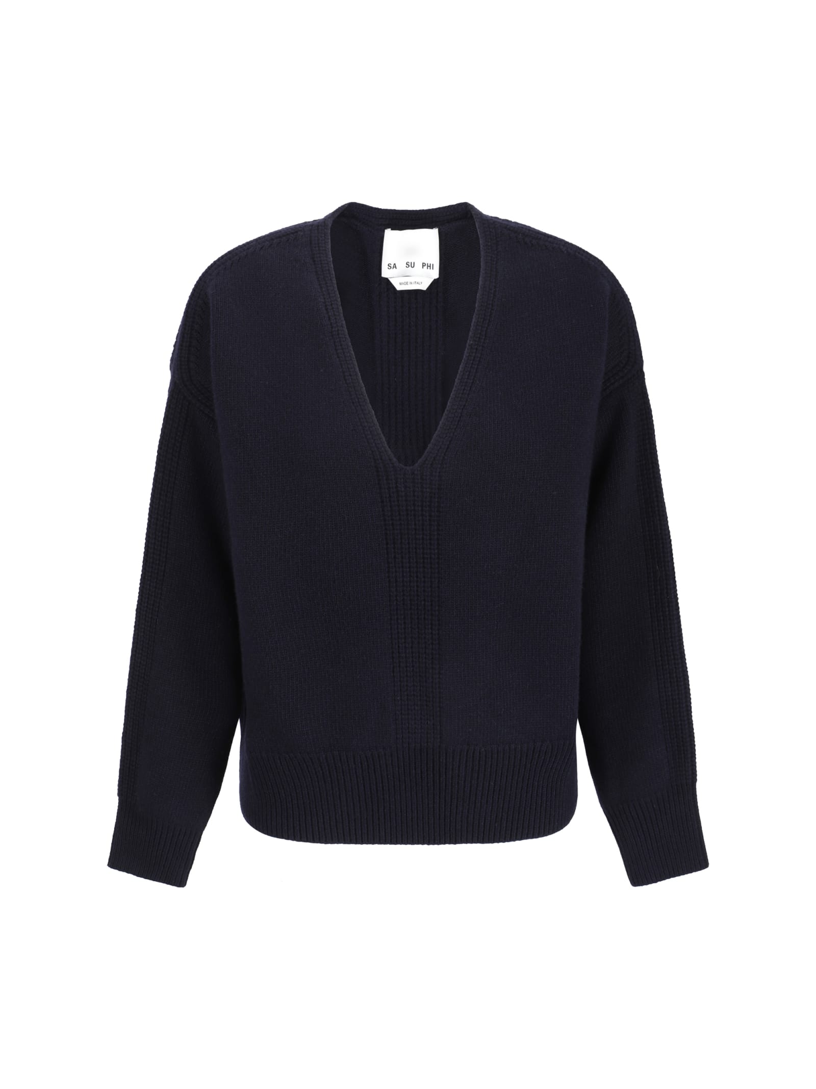 Shop Sa Su Phi Sweater In Navy