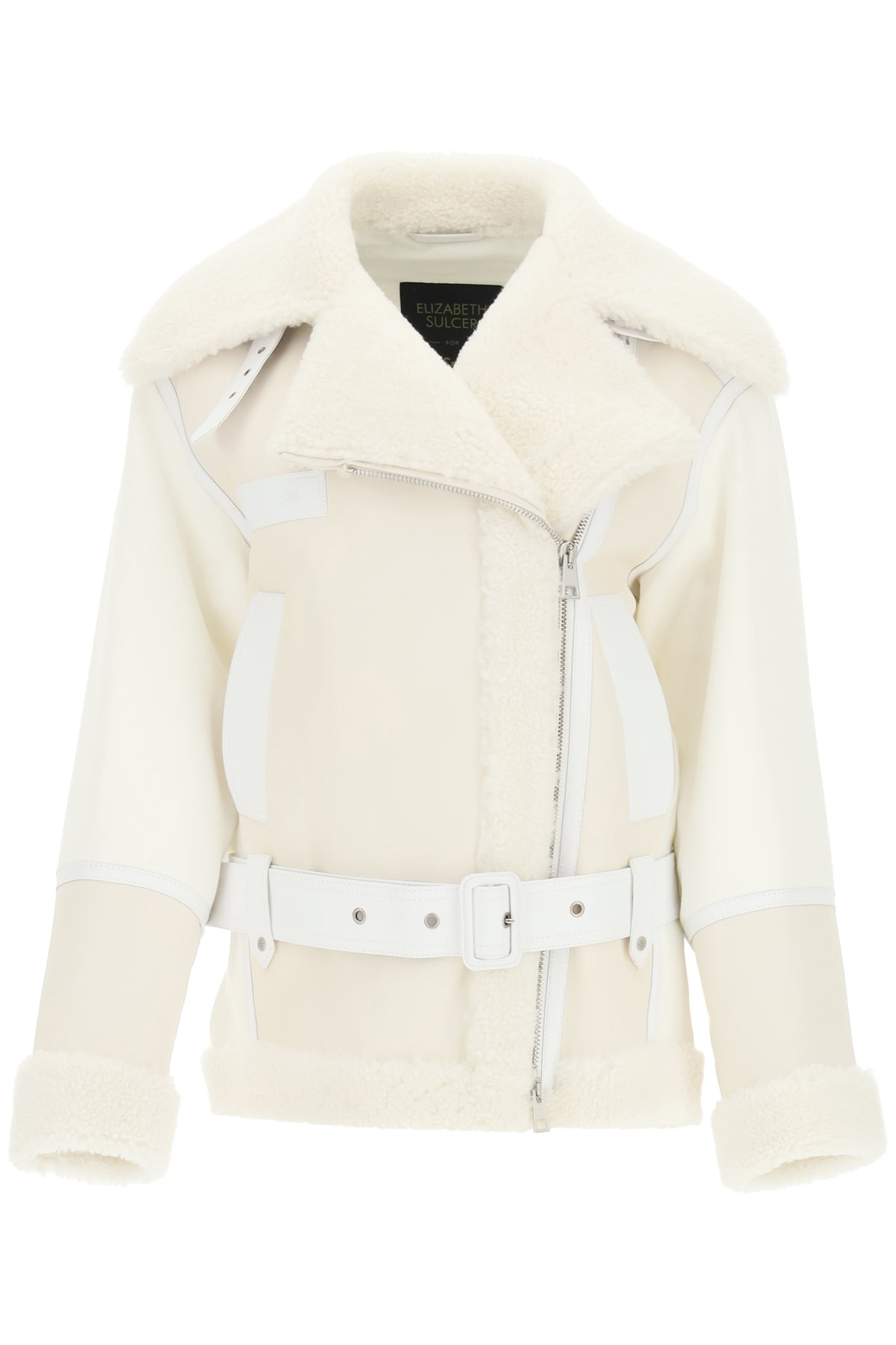 Mr & Mrs Italy Cotton Jacket With Nappa And Shearling Inserts