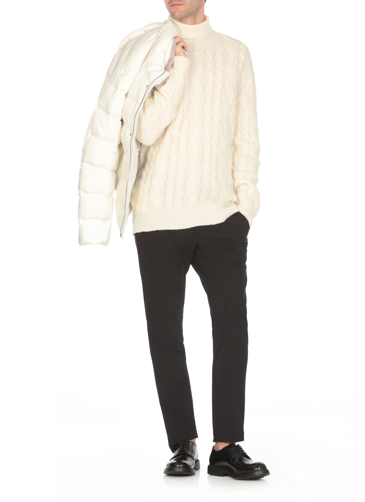 Shop Tagliatore Zermat Sweater In Ivory