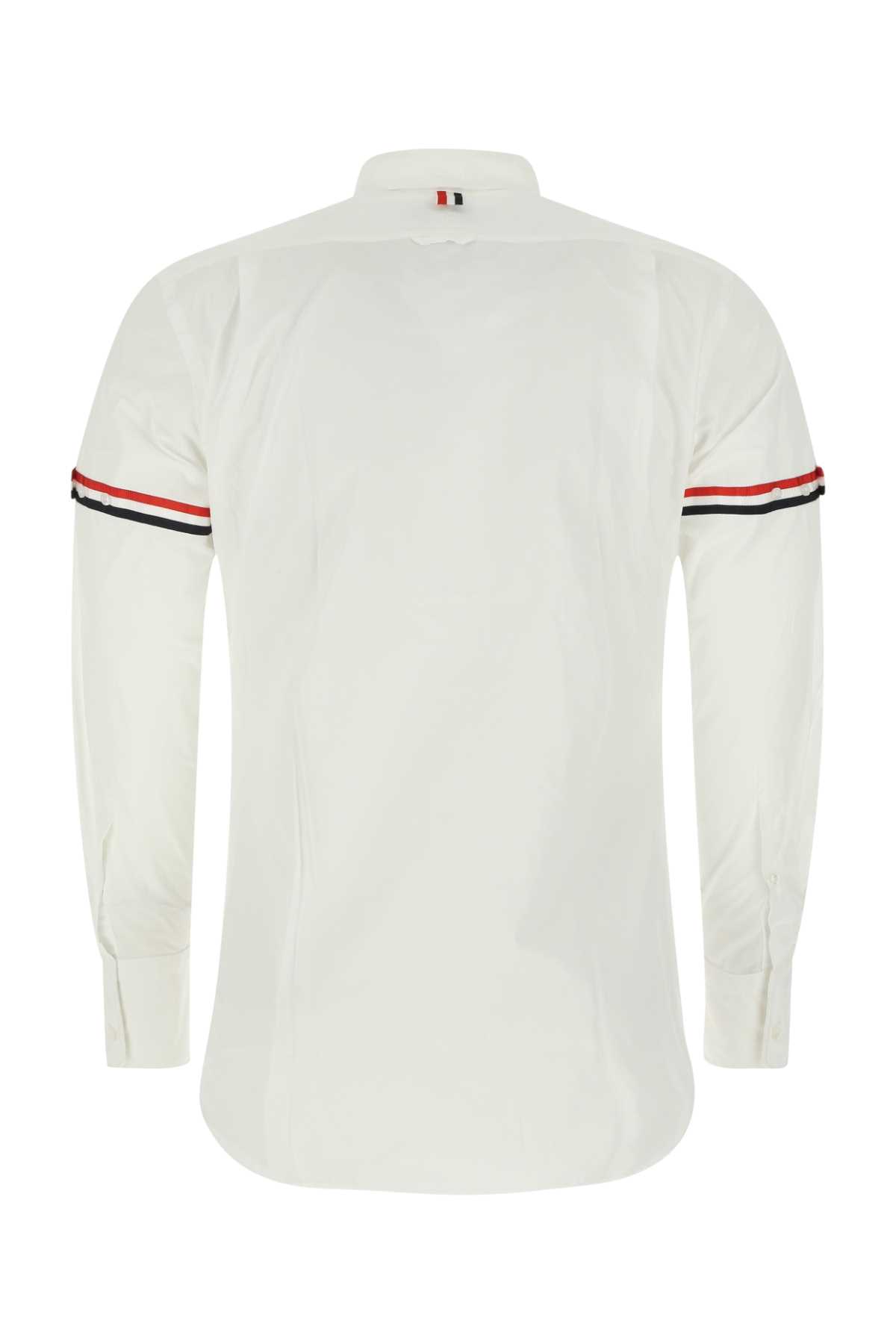 Shop Thom Browne White Cotton Shirt