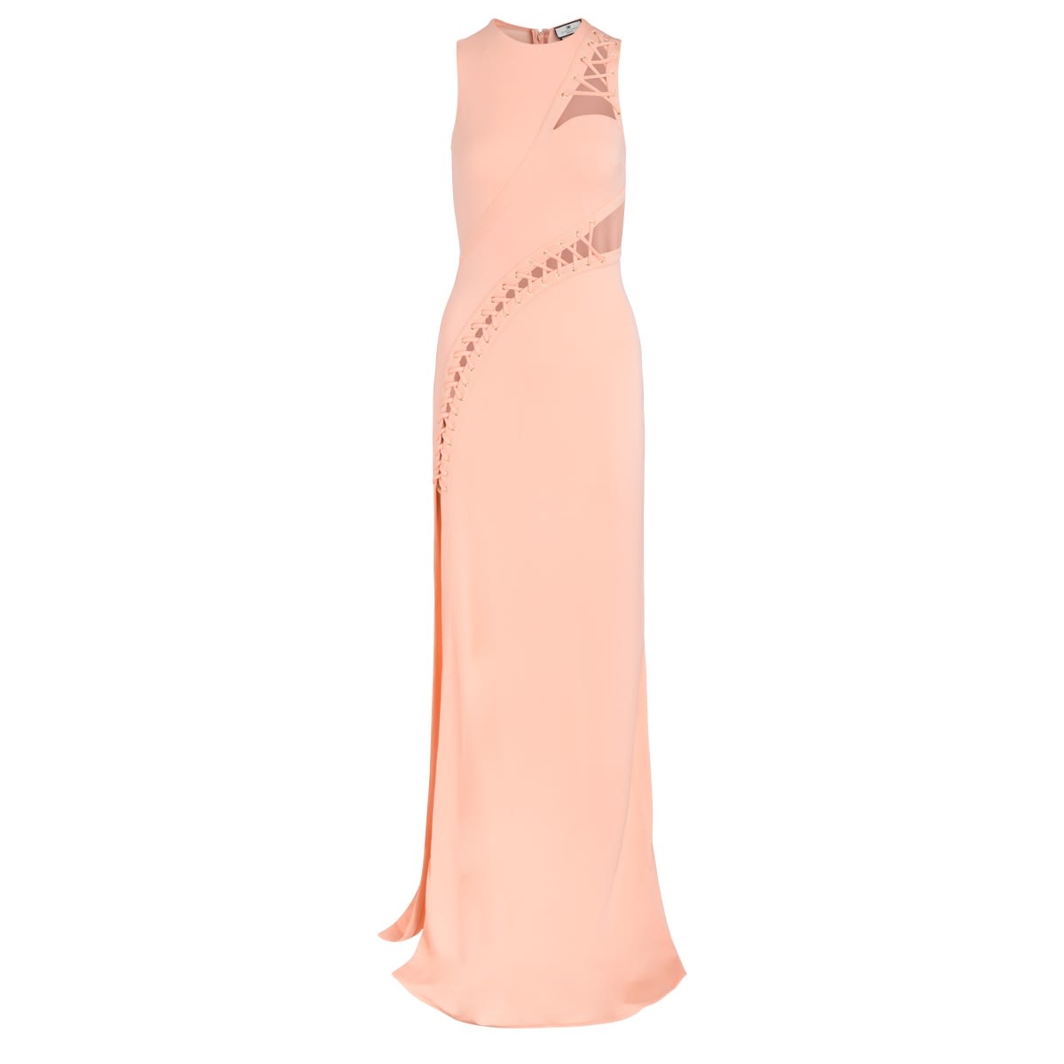 Elisabetta Franchi Coral Pink Long Dress