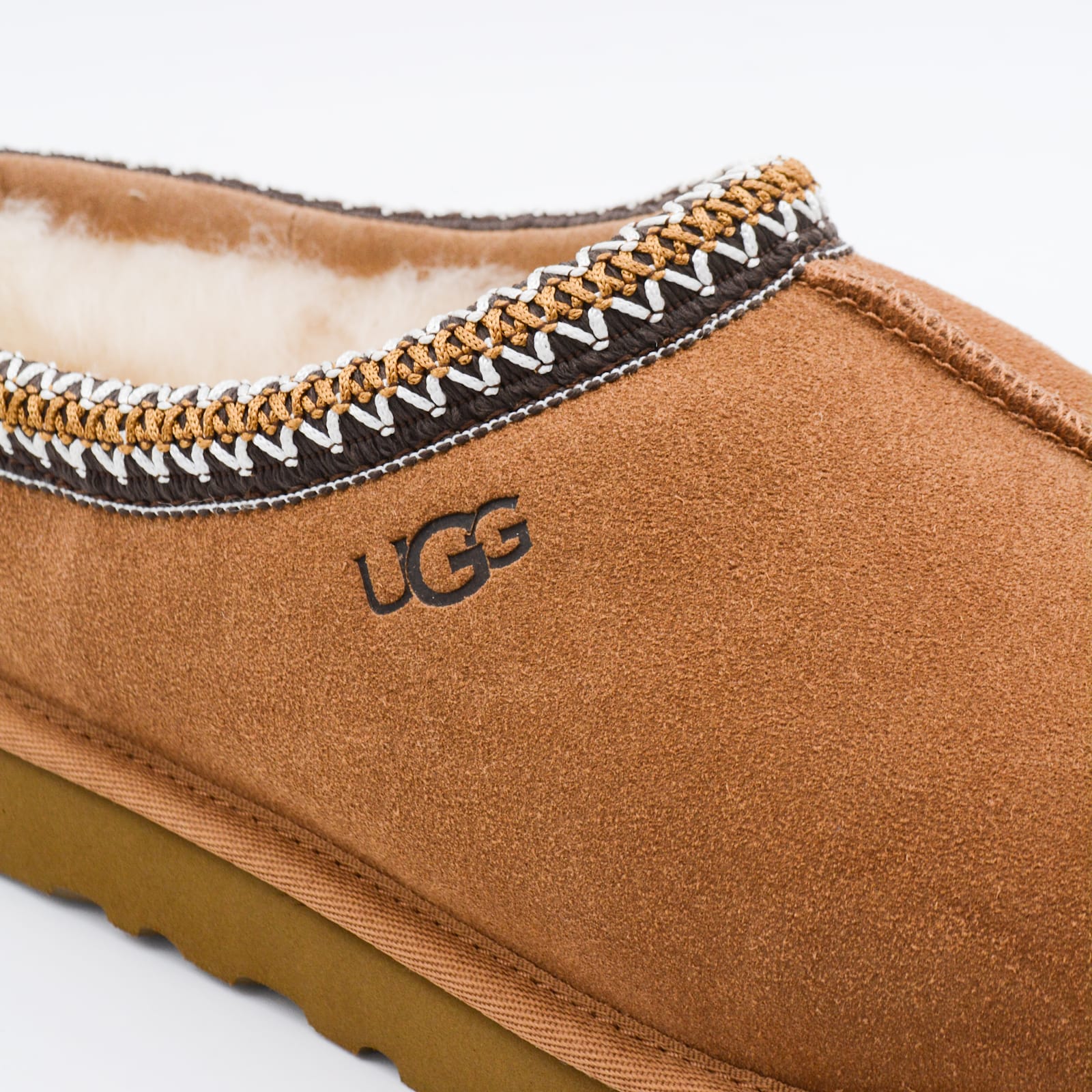 Ugg Dark Beige Tasman Flats In Brown