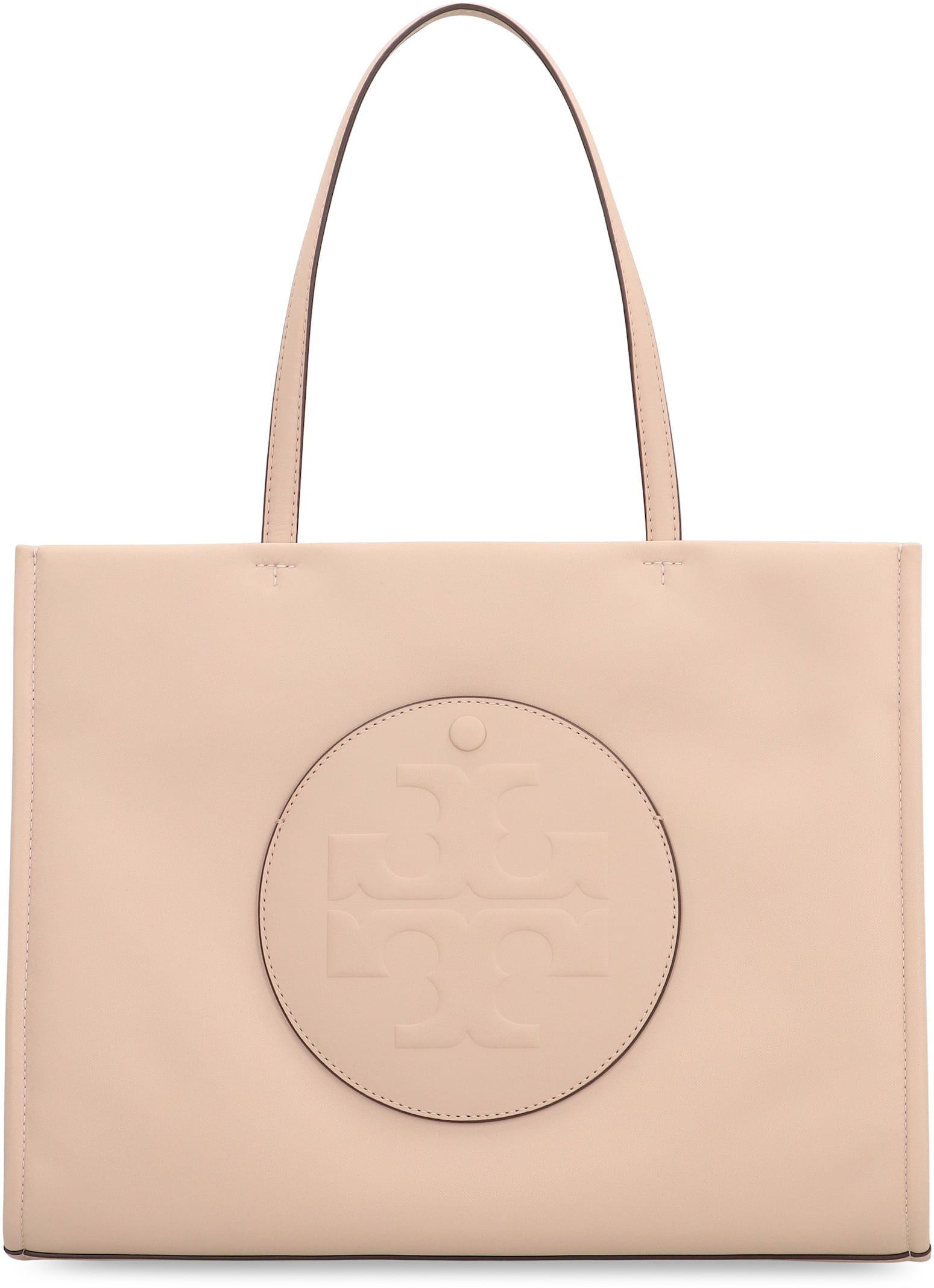 Tory Burch Small Ella Embossed Tote Bag In Nude