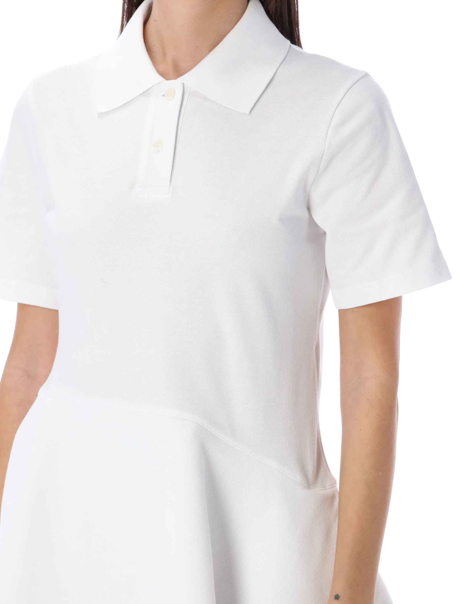 Shop Jw Anderson Polo Dress In White