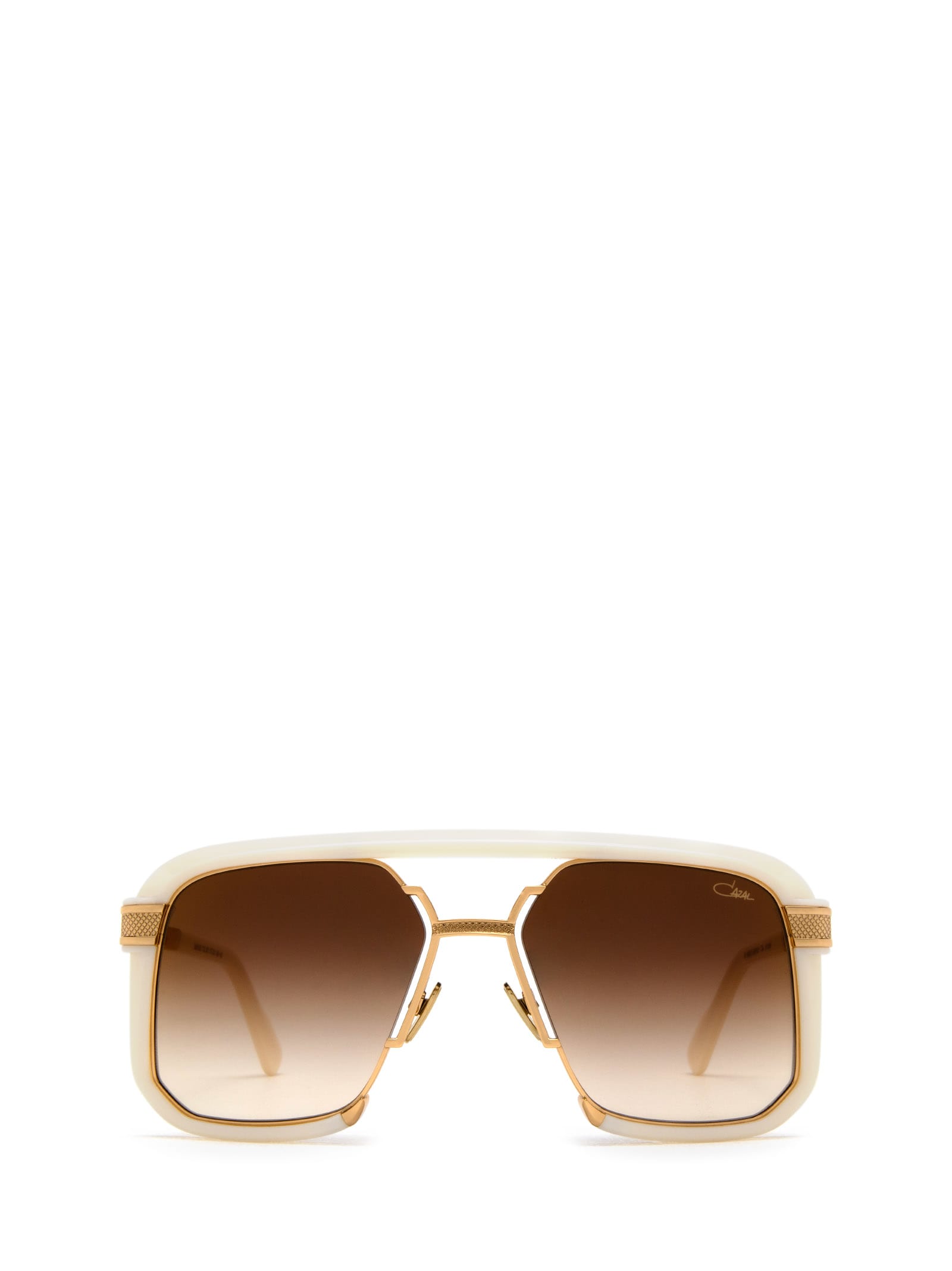 Cazal 682 Milky White - Gold Sunglasses