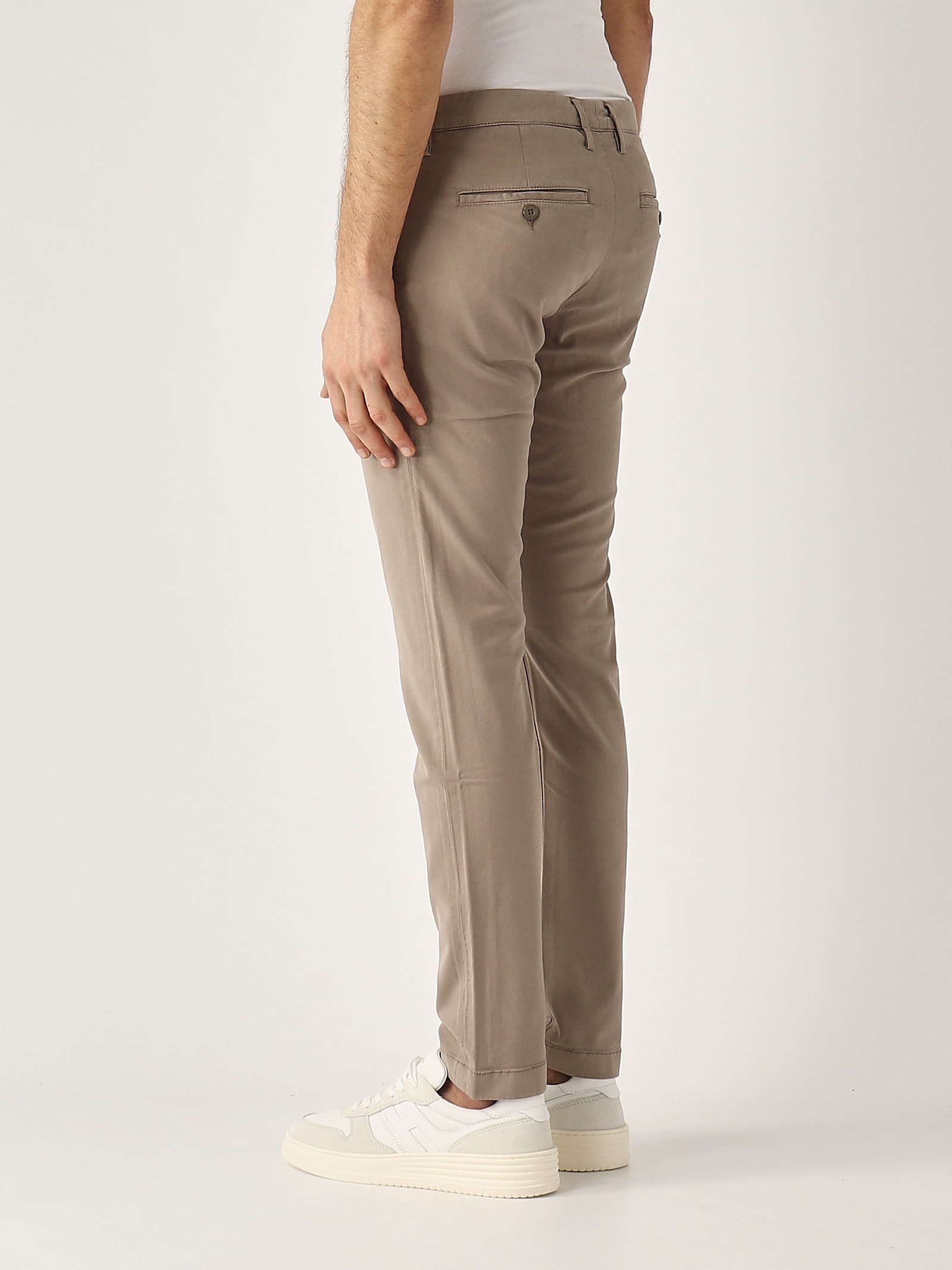 Jacob Cohen Ben Slim-fit Gabardina Stretch Trousers In Brown