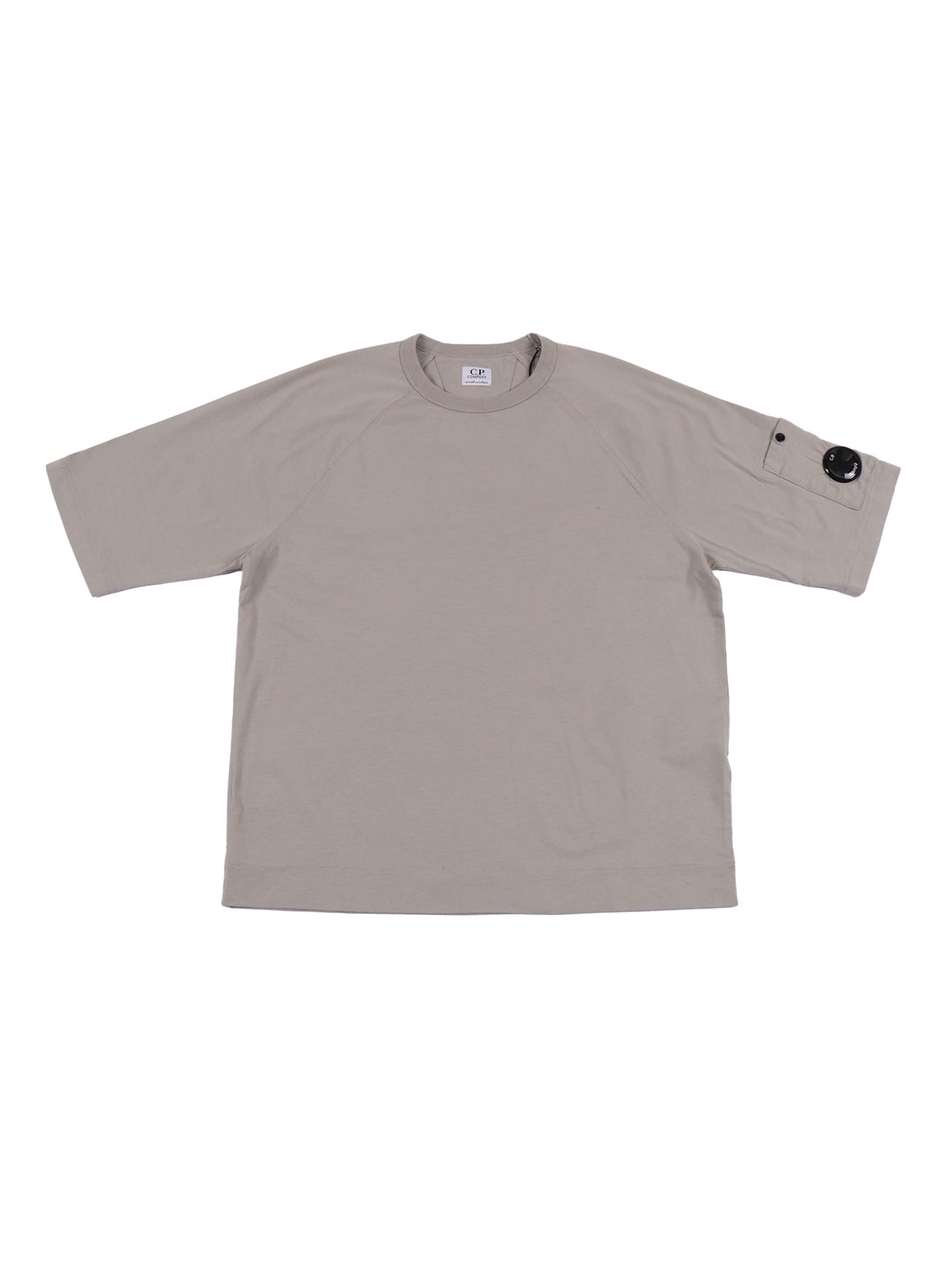 C.p. Company Undersixteen Short Sleeved Maxi T-shirt In Gray