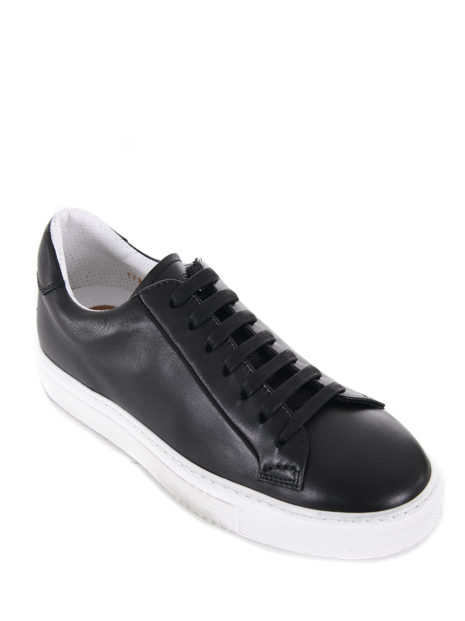 Shop Doucal's Doucals Mens Sneakers In Black