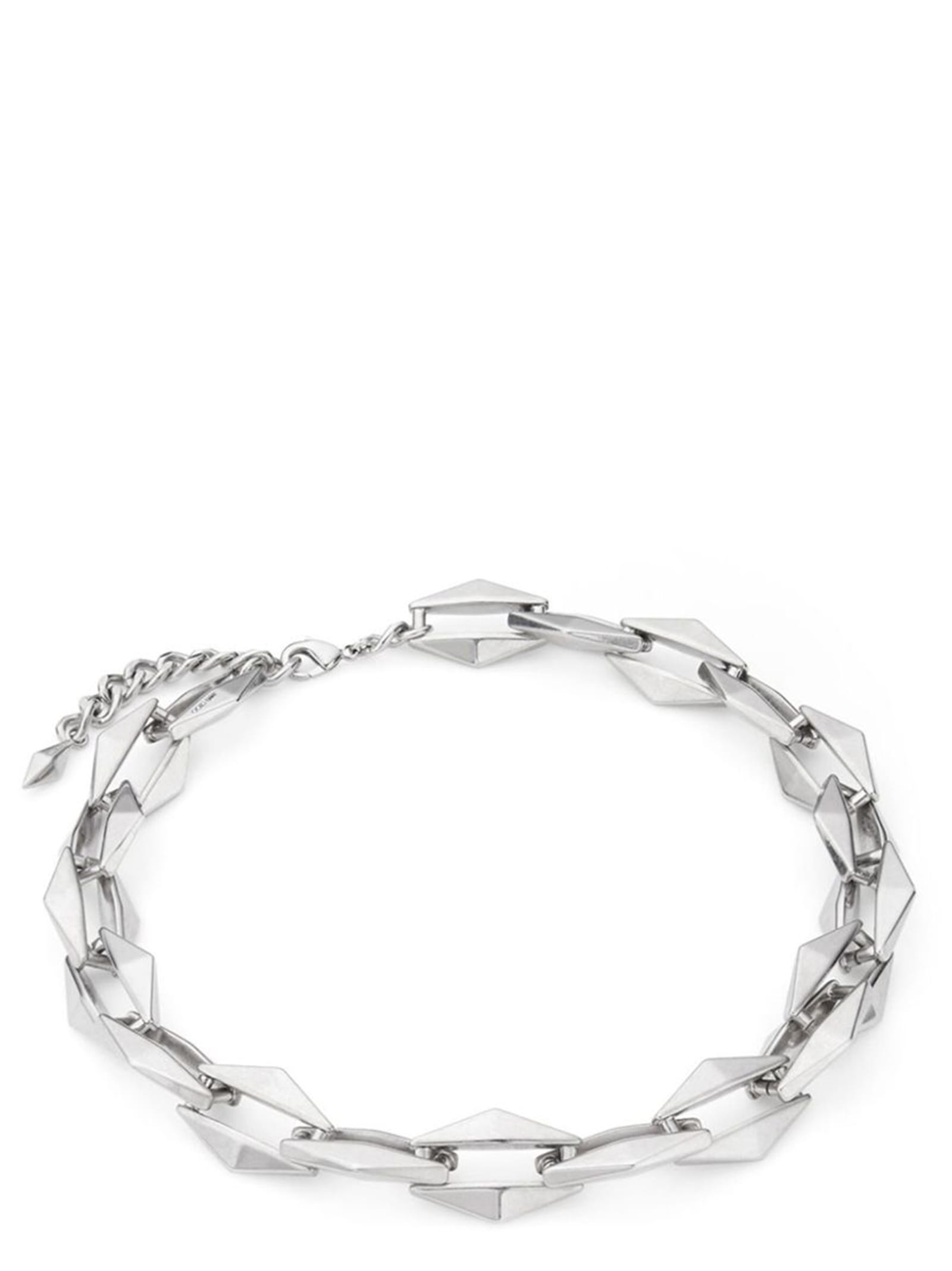 Jimmy Choo 'linkage De Diamant' Necklace In Silver