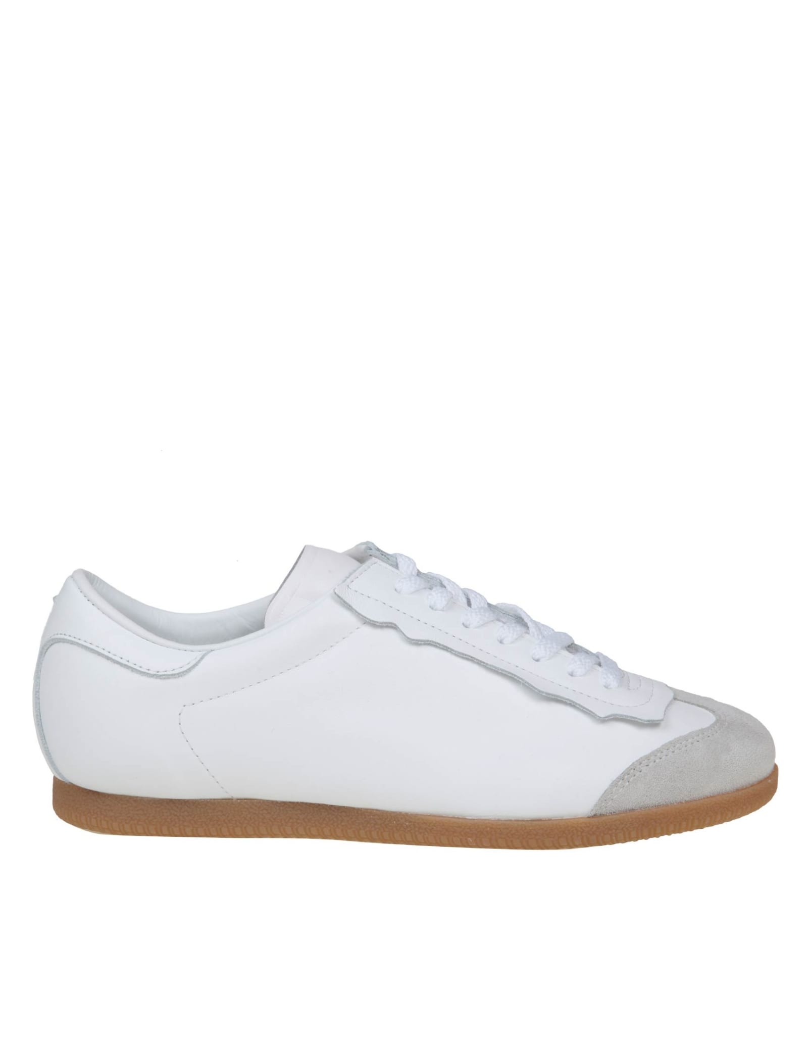 Maison Margiela Sneakers In Leather Color White