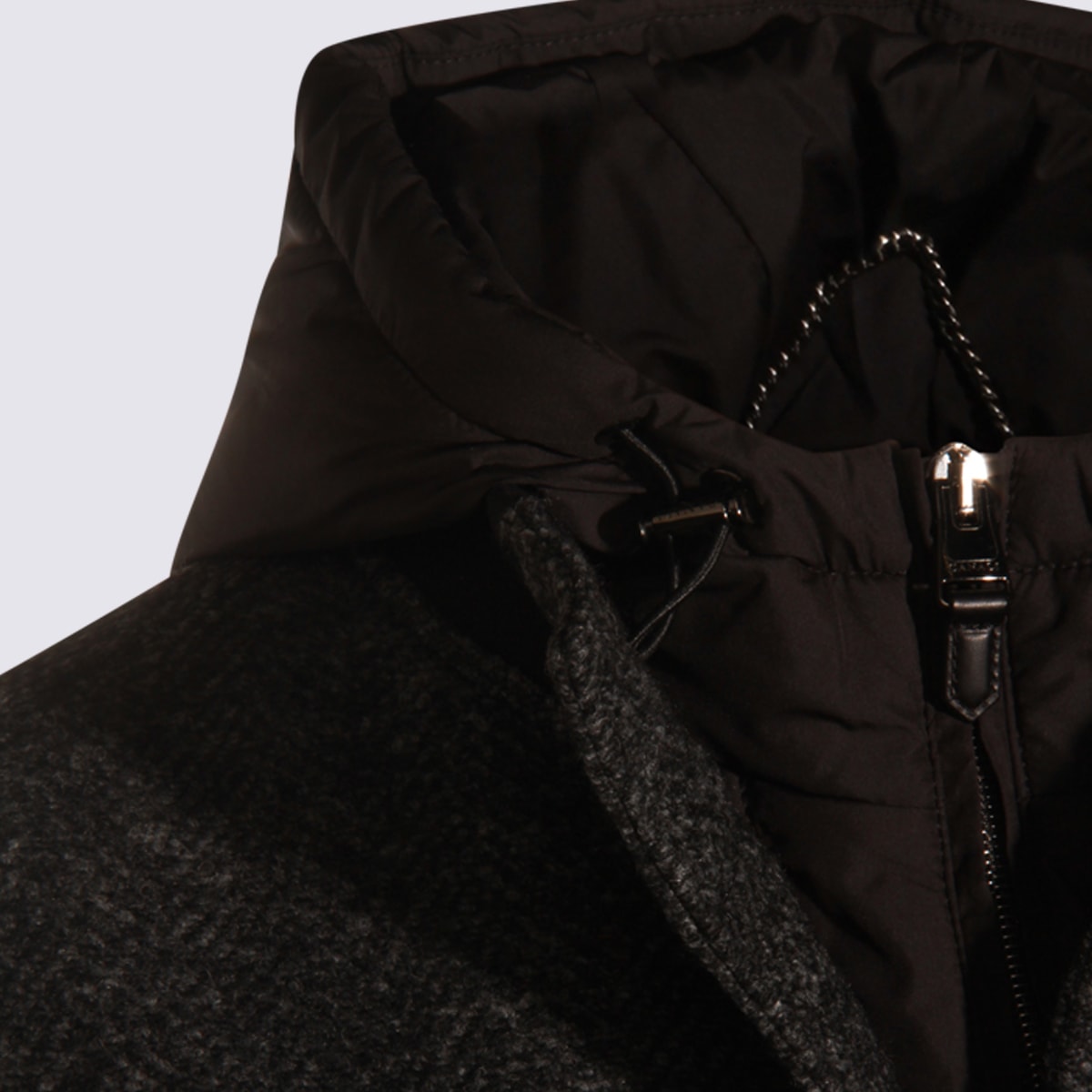Canali Grey Wool Blend Casual Jacket In Gray