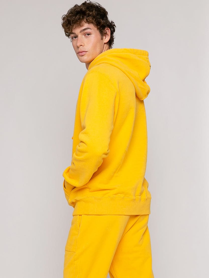 Shop Mc2 Saint Barth Yellow Ochre Hoodie Pantone Special Edition