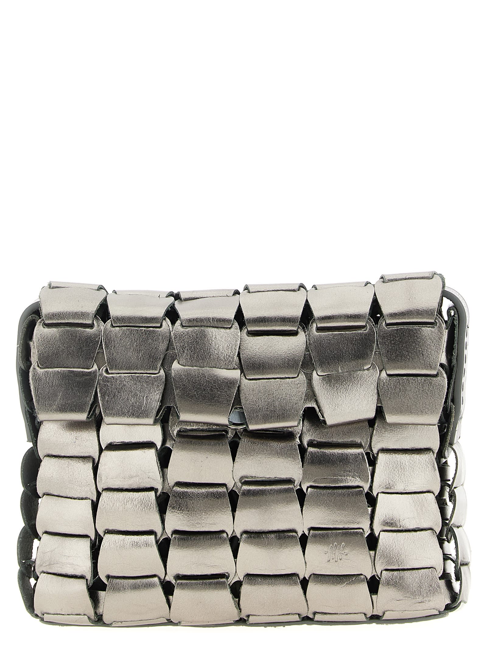 Dragon Diffusion Link Crossbody Bag In Silver