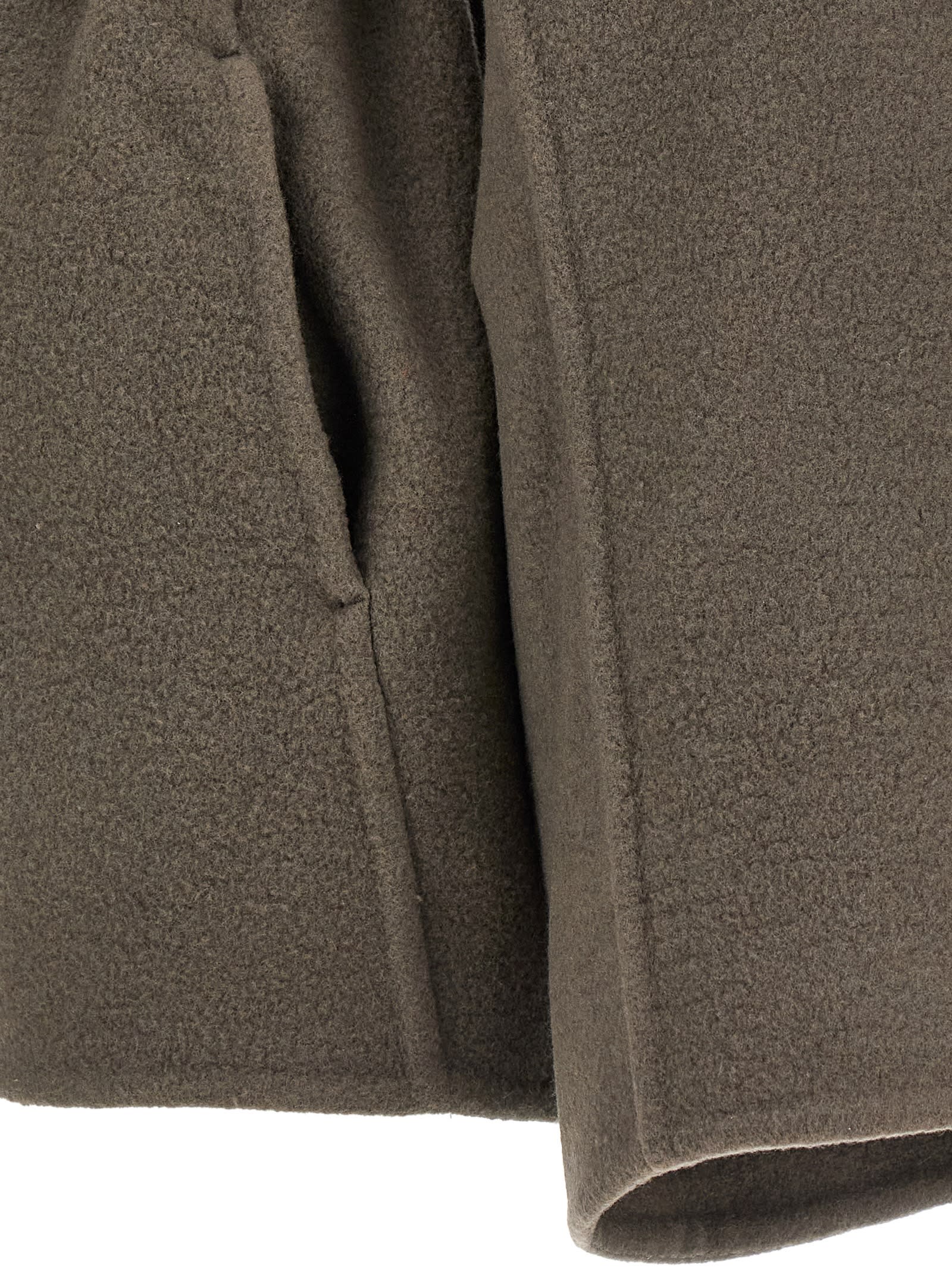Rick Owens Woman Black Jackets In Brown