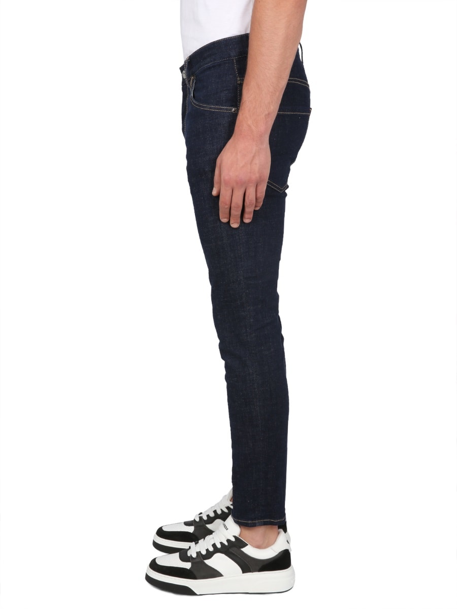 Shop Dsquared2 Skater Fit Jeans In Blue