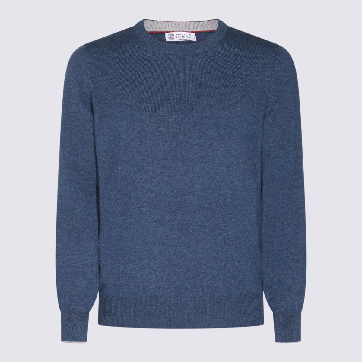 Shop Brunello Cucinelli Blue Wool Knitwear