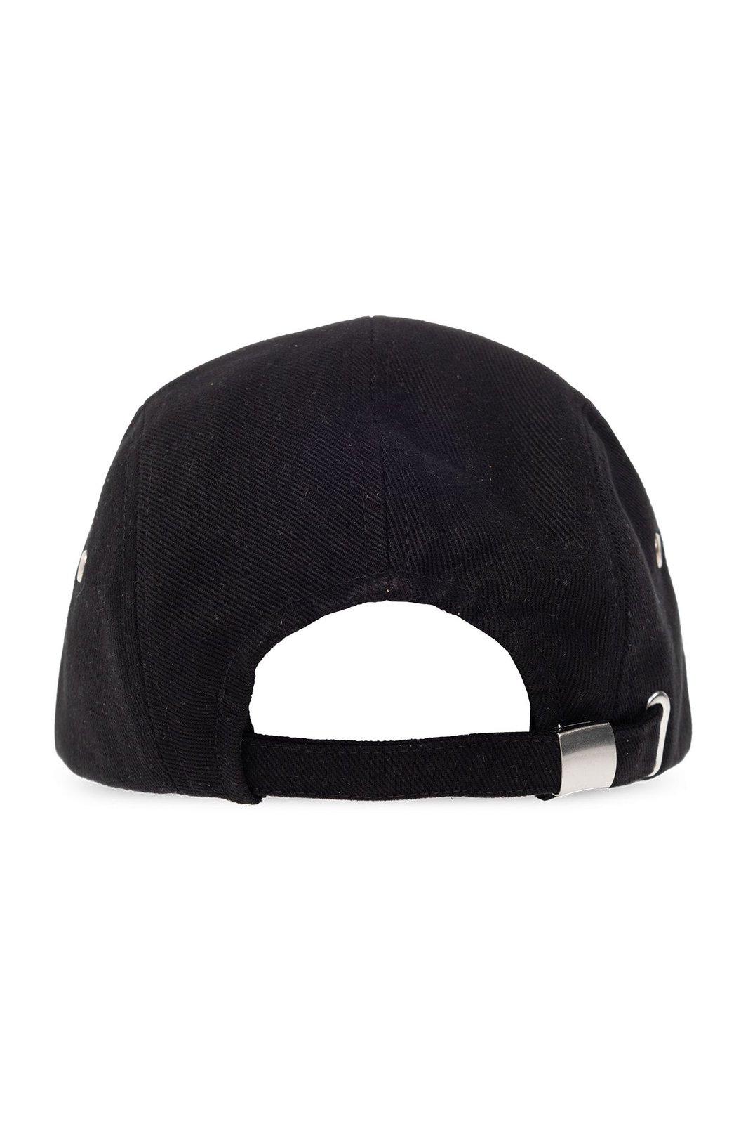 Shop Isabel Marant Logo-embroidered Baseball Cap In Bkbk Black Black