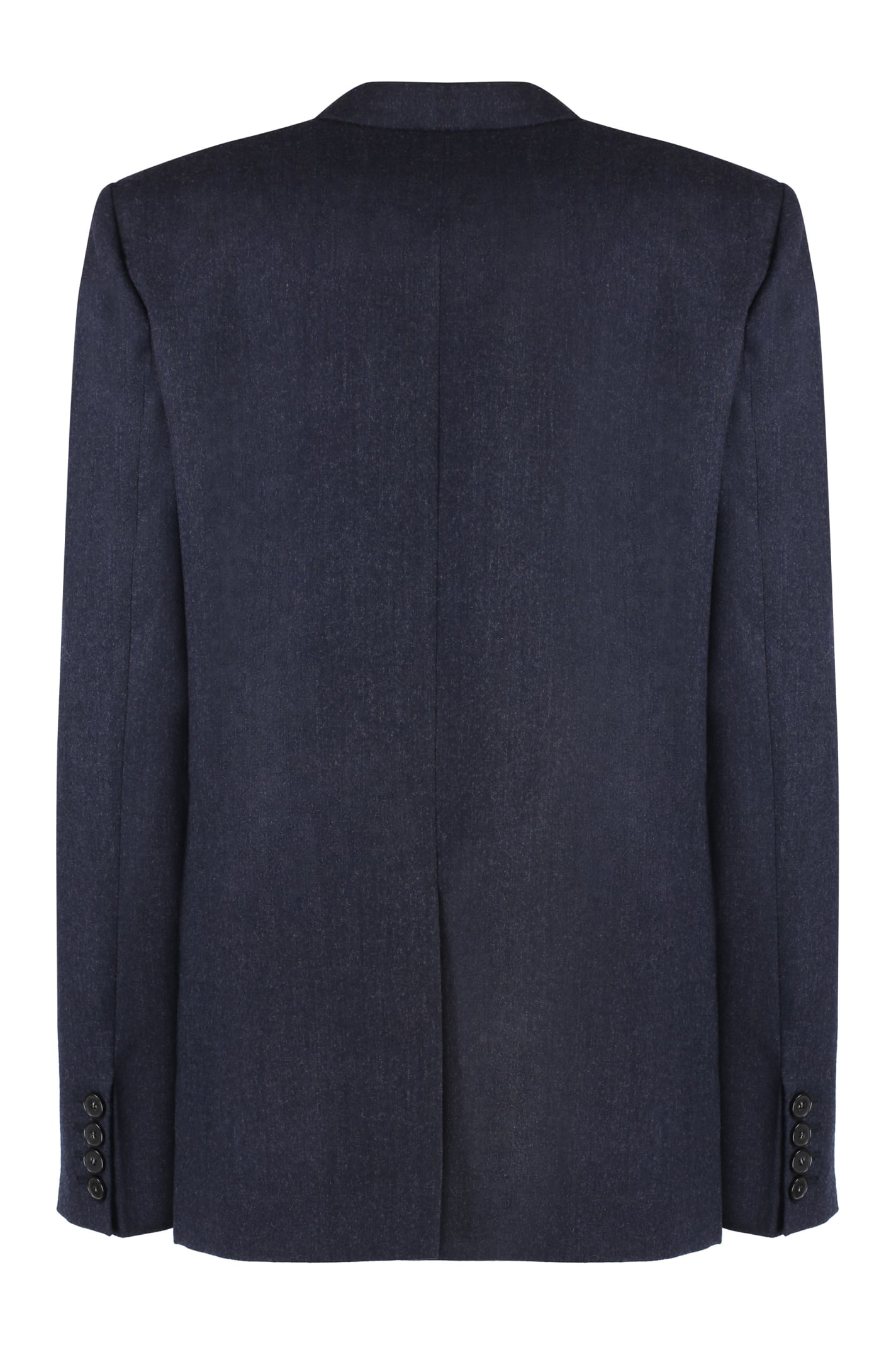 Shop Stella Mccartney Wool Single-breasted Blazer In Blue