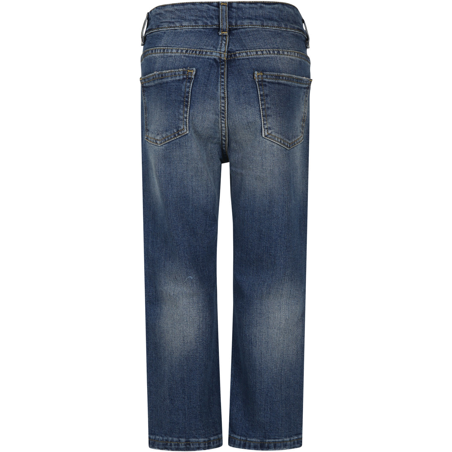 Shop Golden Goose Blue Jeans For Boy In Denim