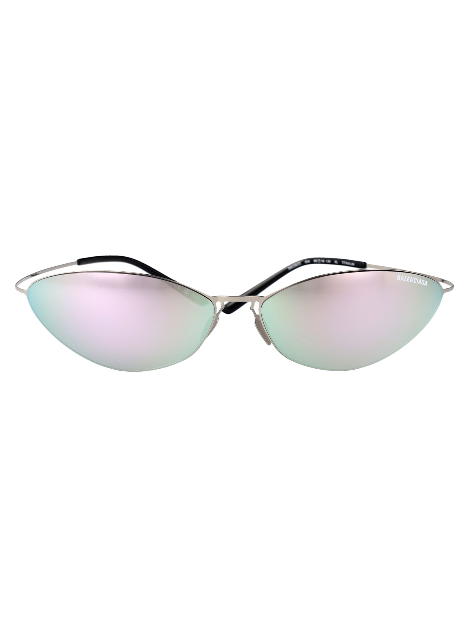 Balenciaga Bb0350s Sunglasses In Silver-silver-silver