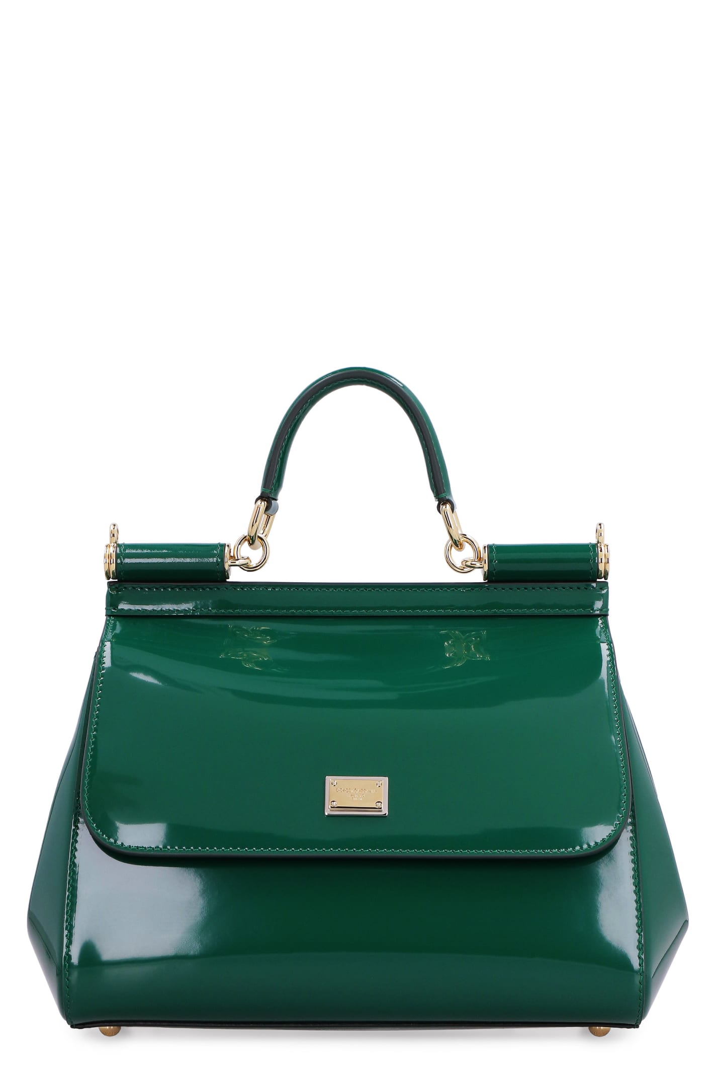 Dolce & Gabbana Sicily Patent Leather Handbag