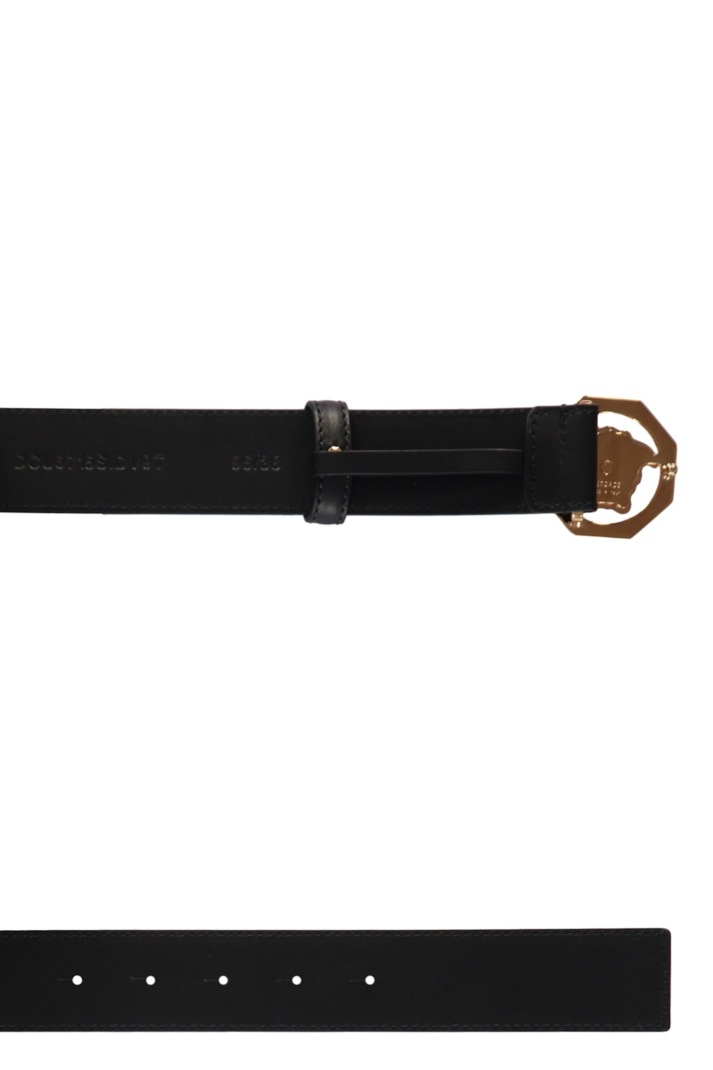 Versace Medusa Head Belt In Black