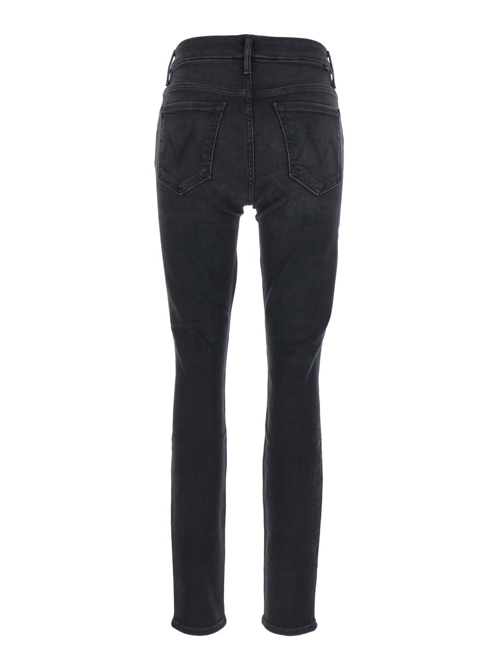 Mother High Waisted Looker Jeans In Black