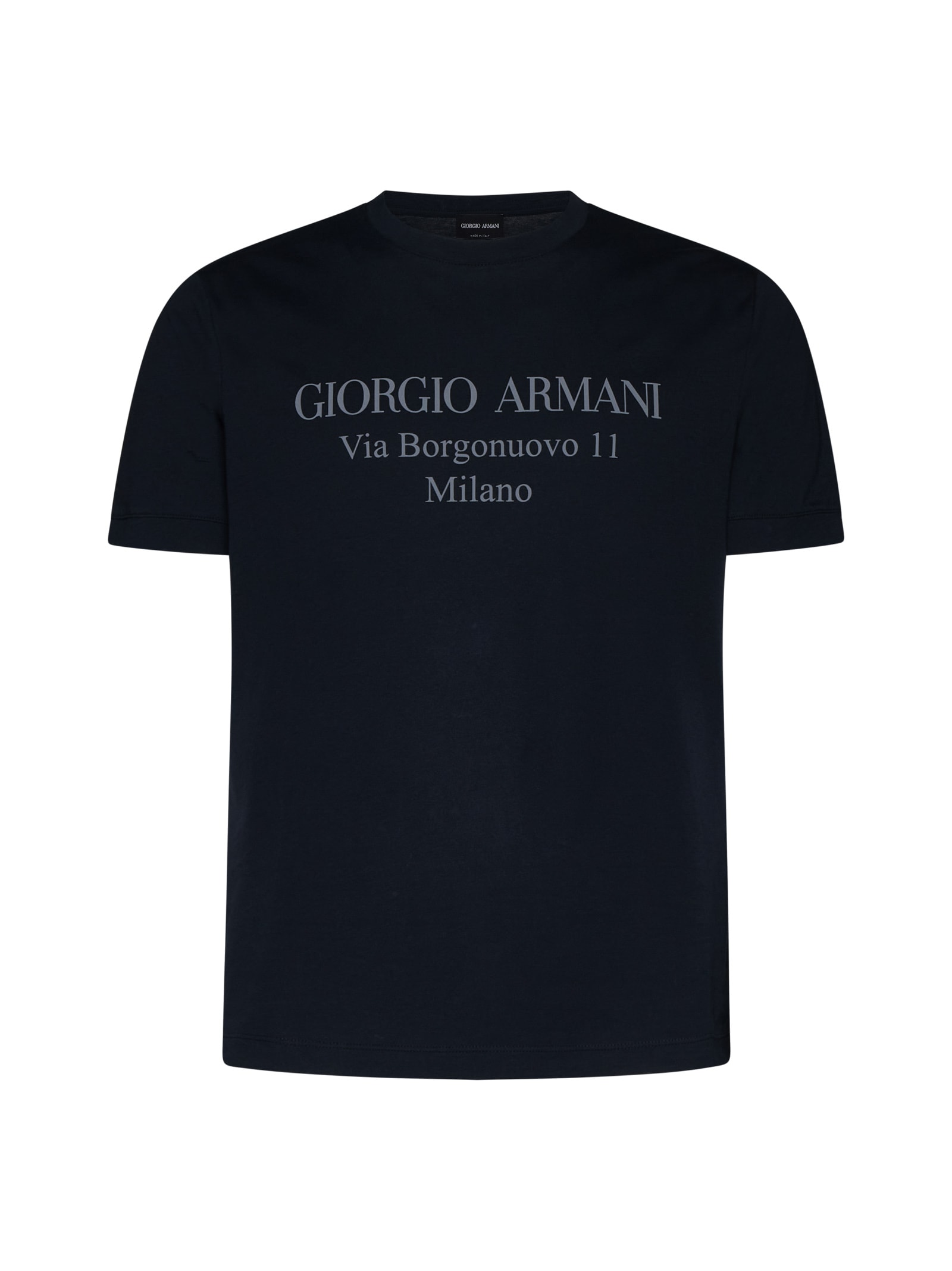 Giorgio Armani T-shirt In Blu Notte