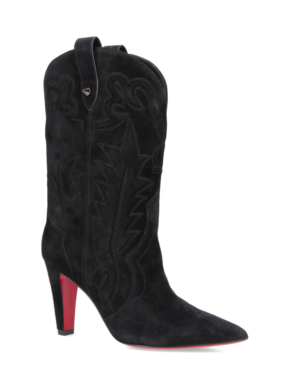 Christian Louboutin Santiabooty Ankle Boots In Black
