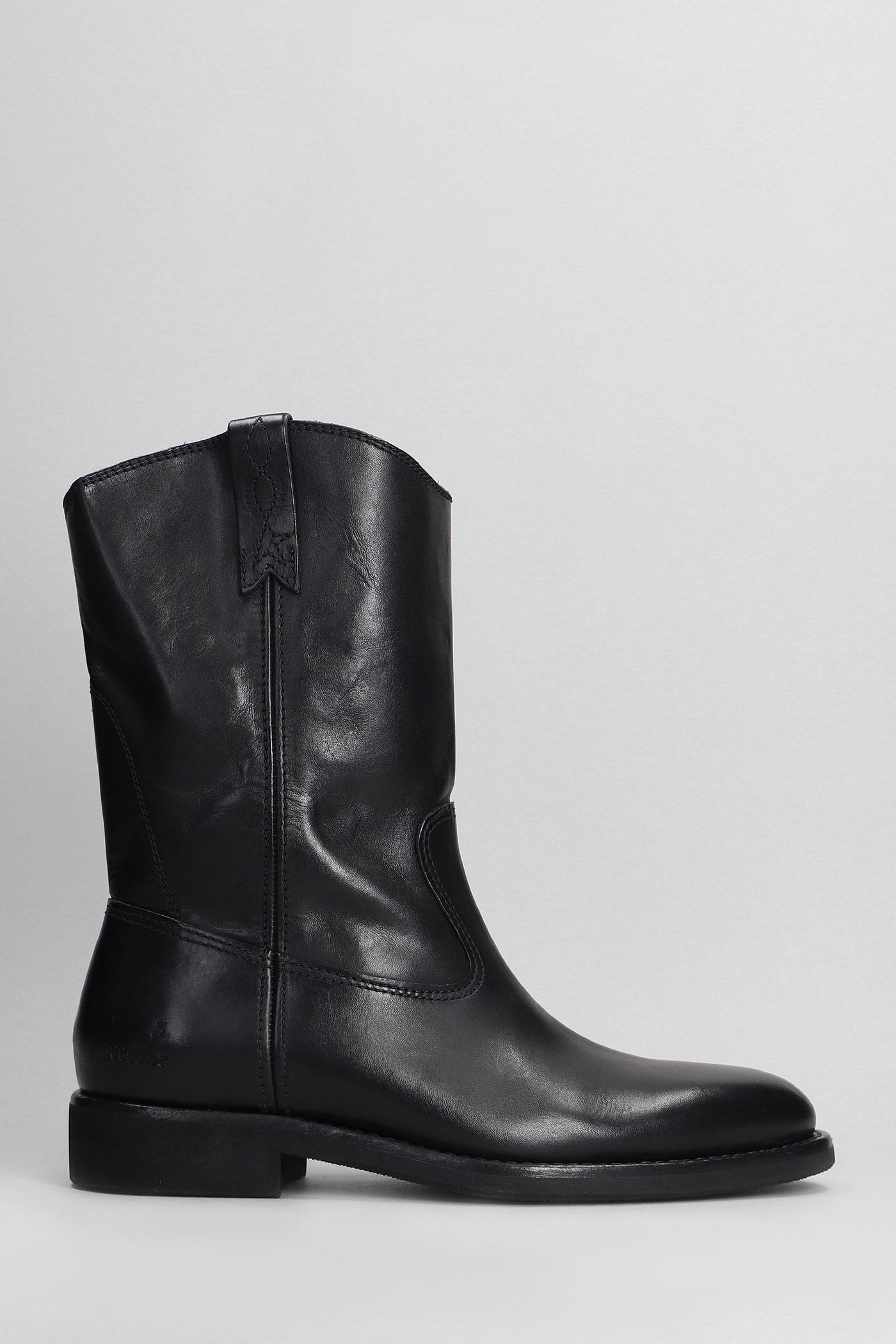 Shop Golden Goose Biker Ankle Boots In Black Leather