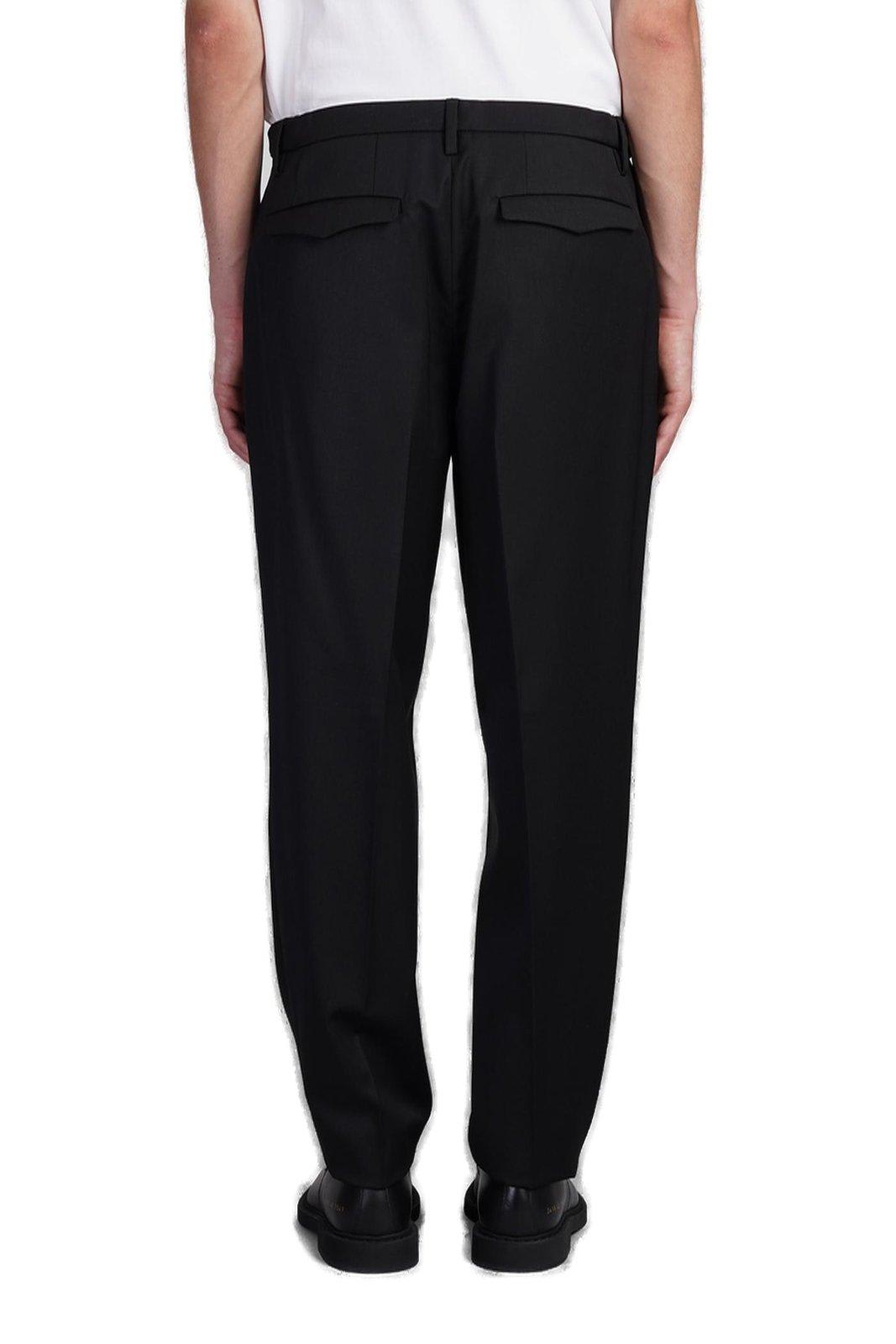 Shop Barena Venezia Masco Straight-leg Trousers In Black