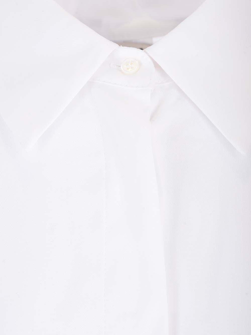 Shop 's Max Mara Buttoned Long-sleeved Oxford Shirt In Bianco