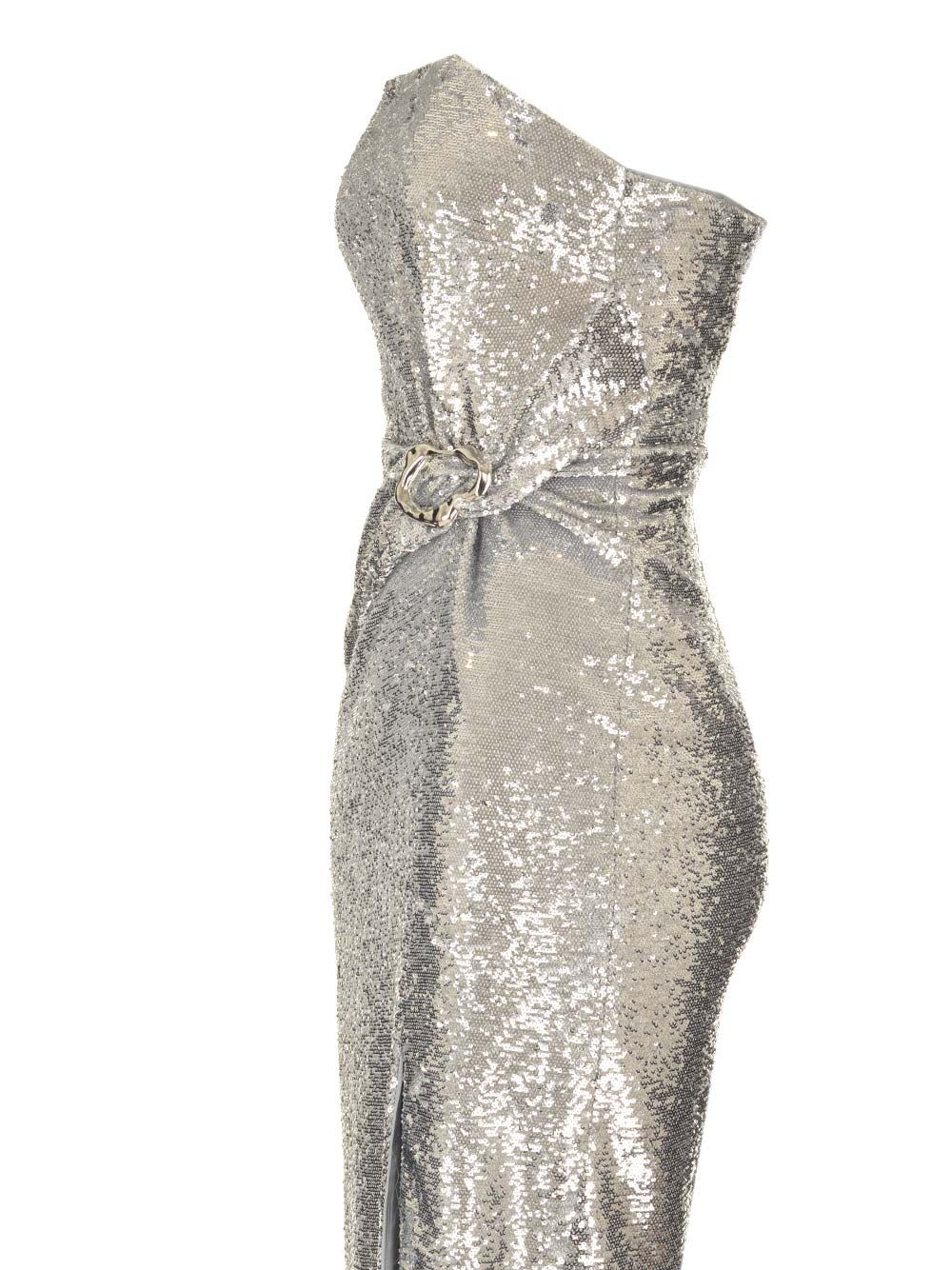 Shop Roland Mouret Strapless Sequin Gown