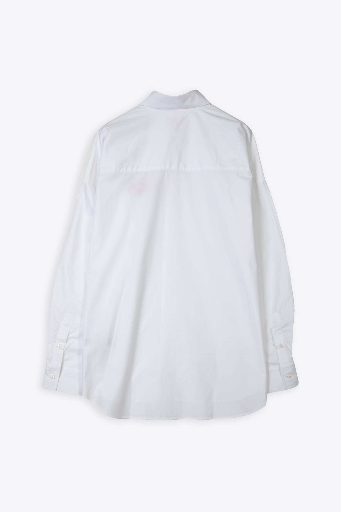 Diesel S-dou-plain Camicia White Poplin Shirt With Oval-d Logo - S Dou ...