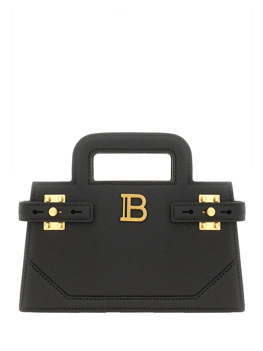 Shop Balmain Small B-buzz Bag In Black