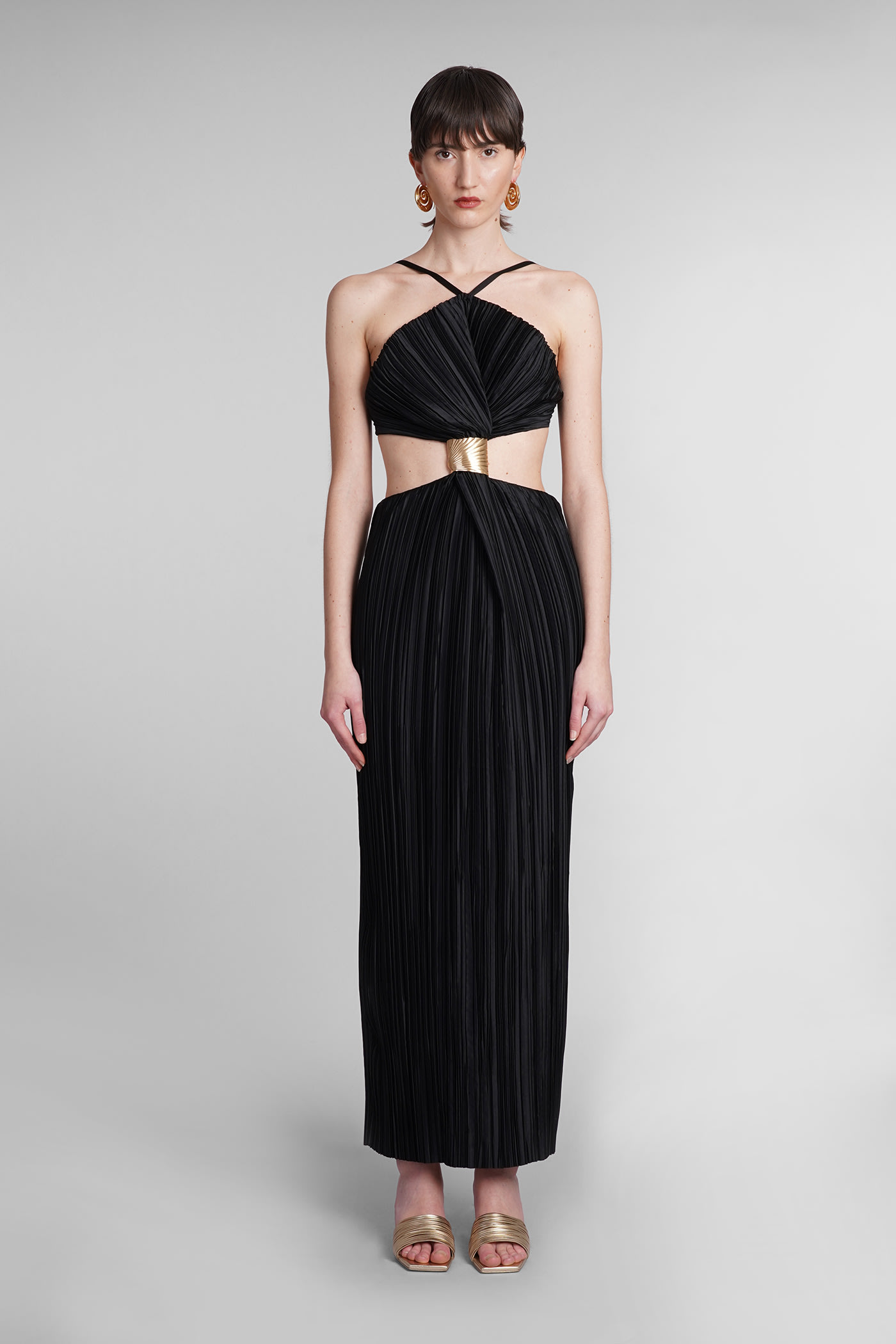 Mitra Dress In Black Polyester Dress