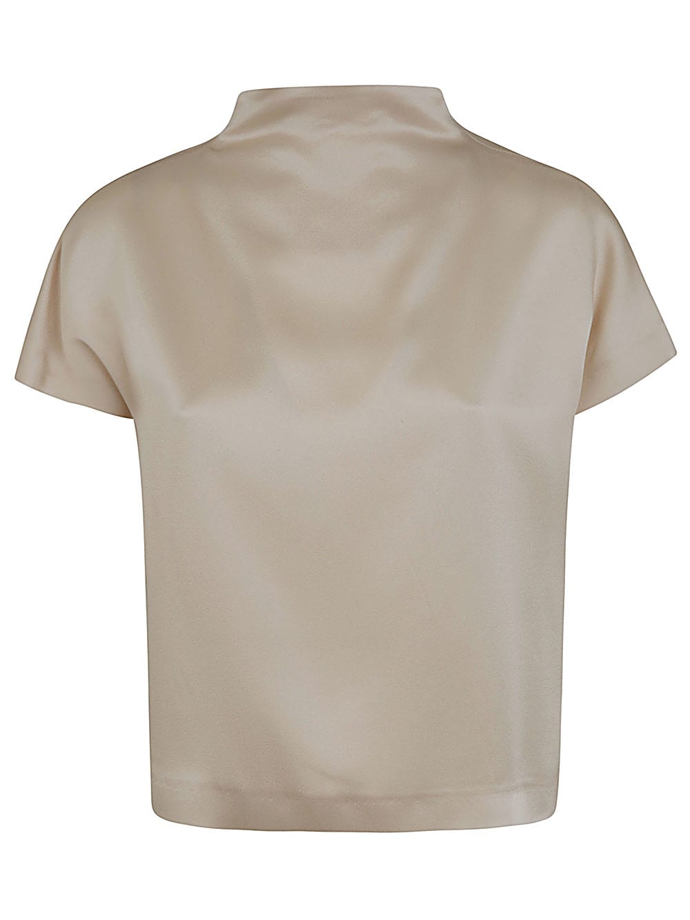 Shop Liviana Conti Short Sleeves T-shirt In Oat Milk