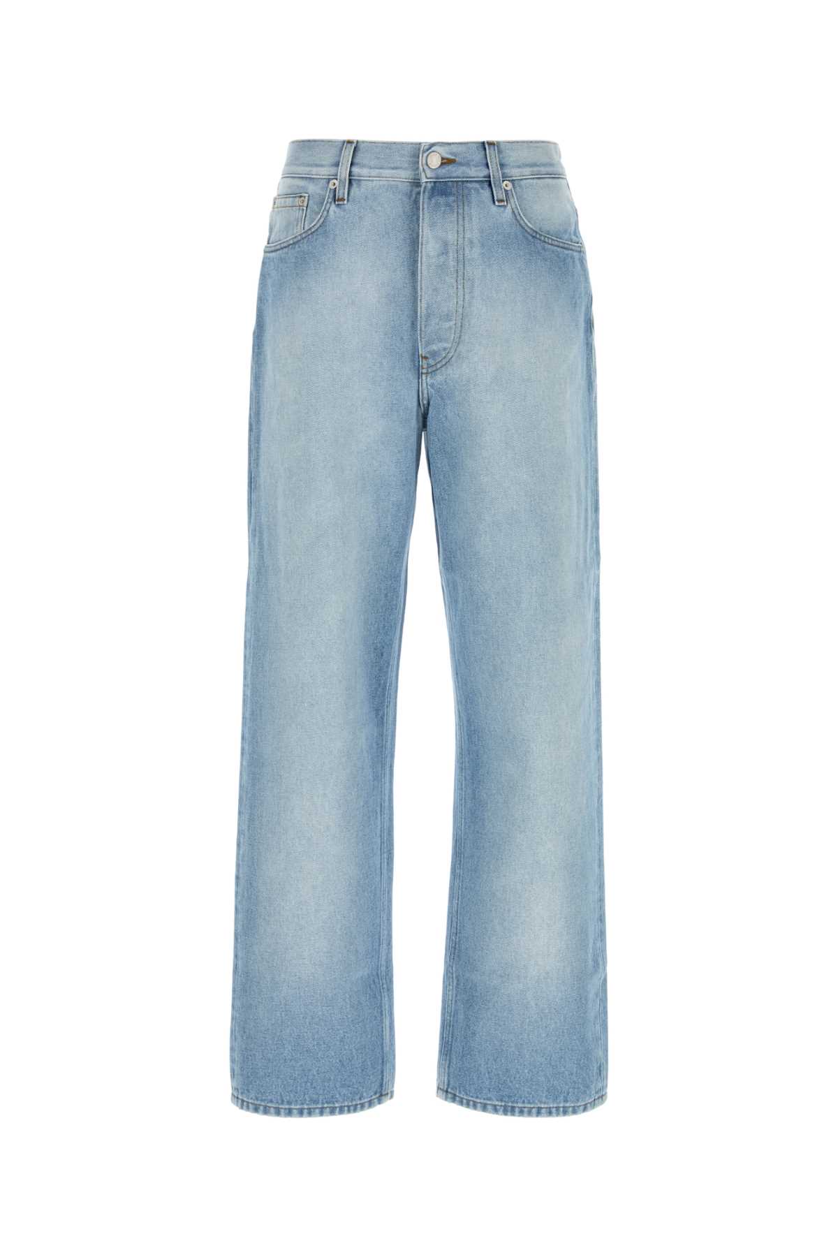 Dries Van Noten Five-pocket Denim Trousers Featuring Belt Loops In Black