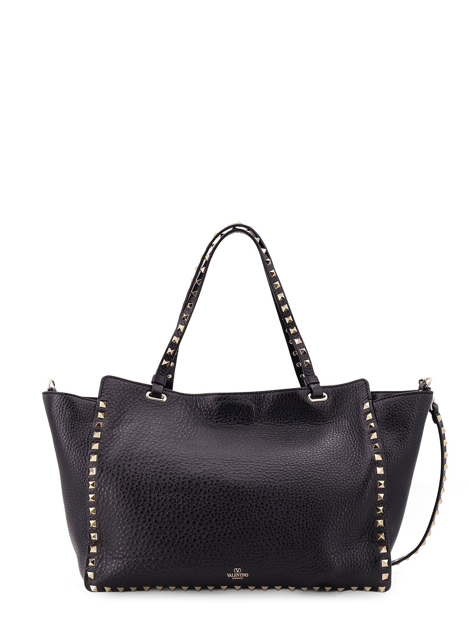 Shop Valentino Shoulder Bag In Black