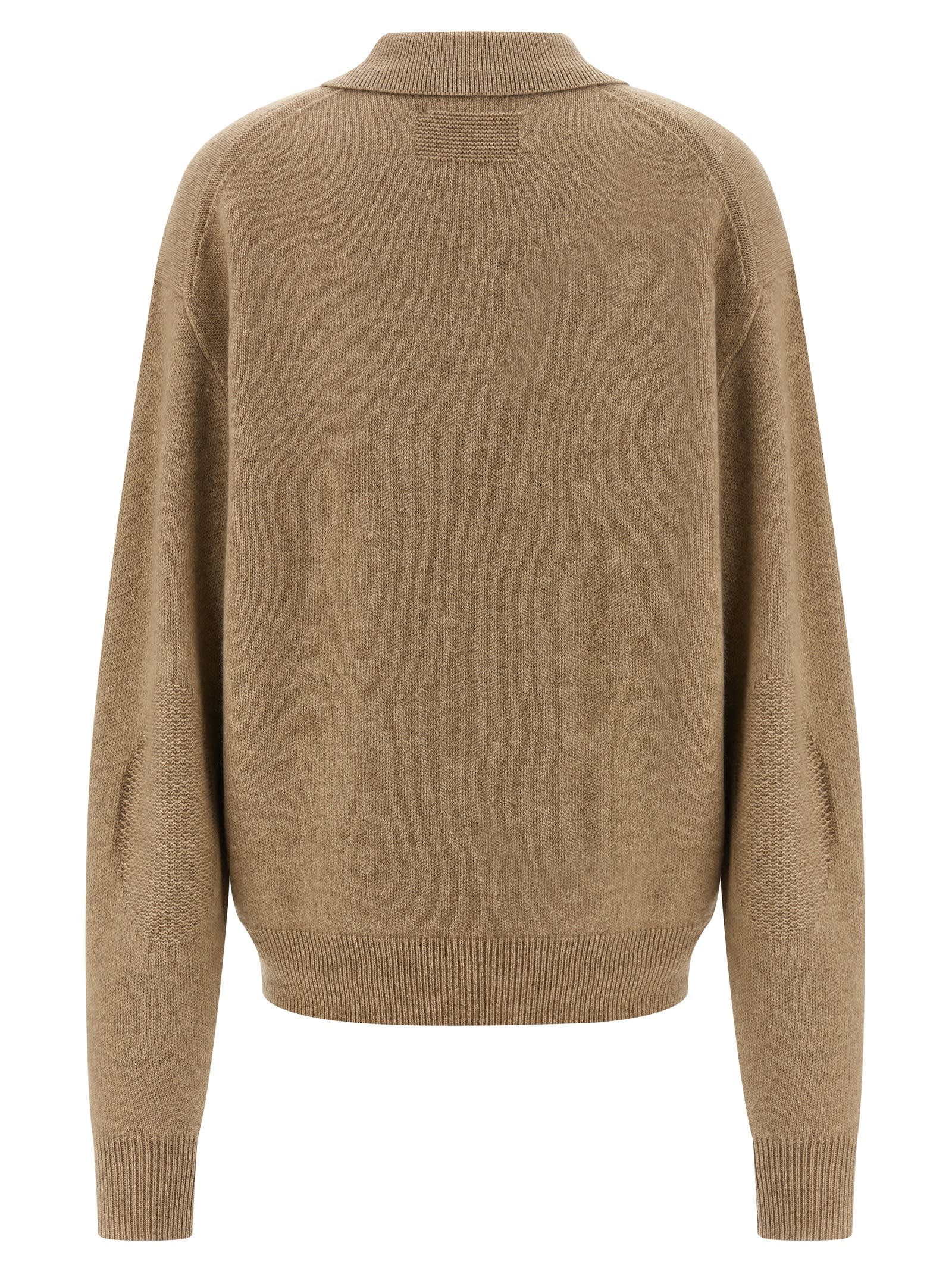 Guest In Residence Allday Cuffed Elbow Sweater In Brown
