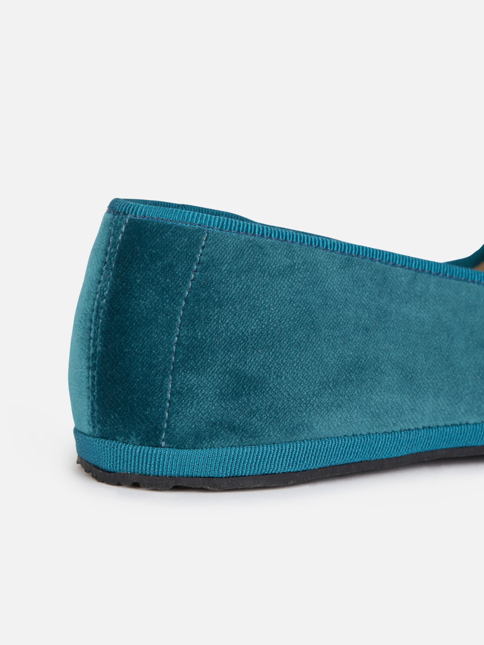 Mc2 Saint Barth Woman Velvet Slipper Loafers My Chalom Special Edition In Blue