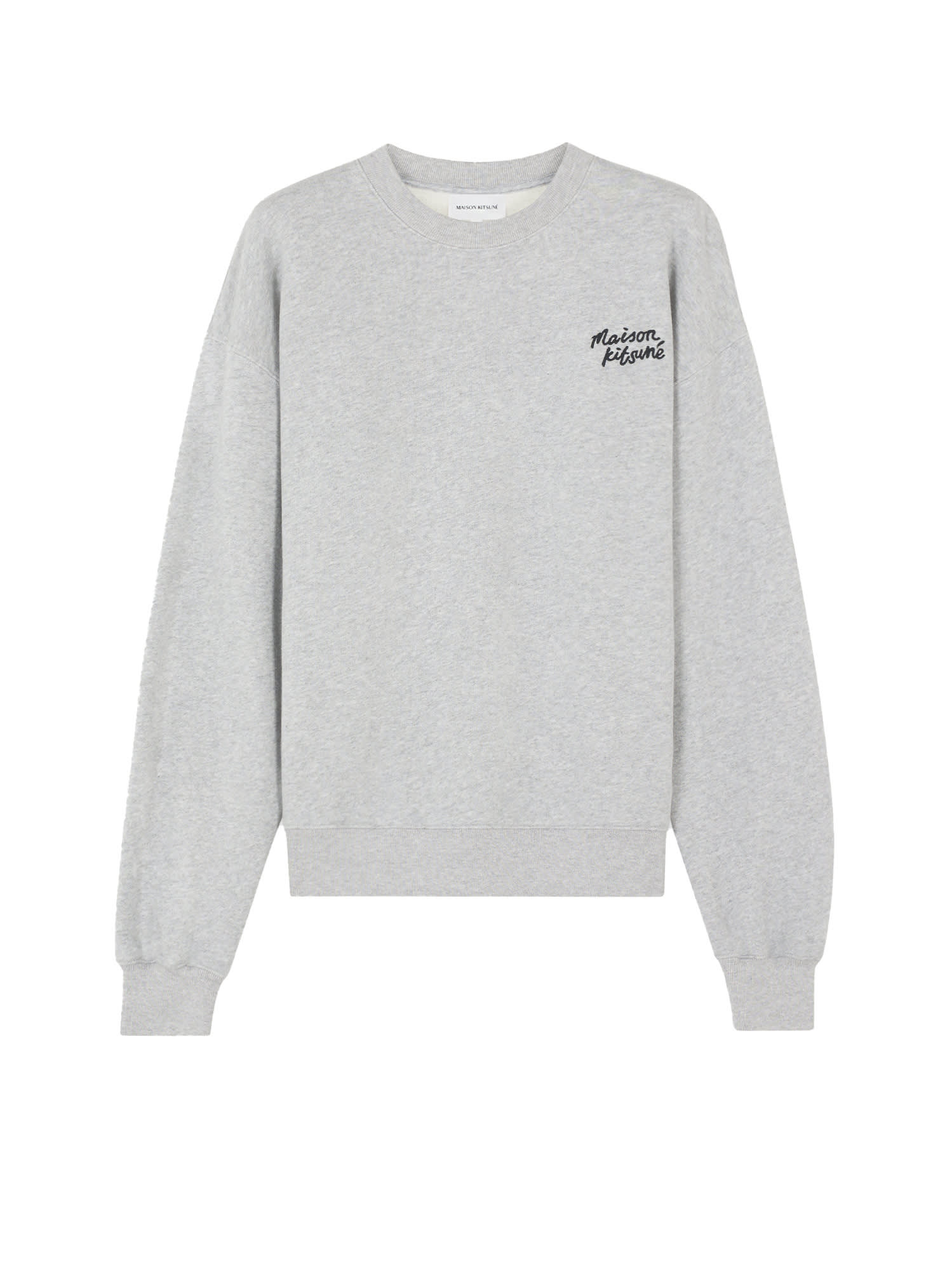 Maison Kitsuné Cotton Sweatshirt With Lettering Logo